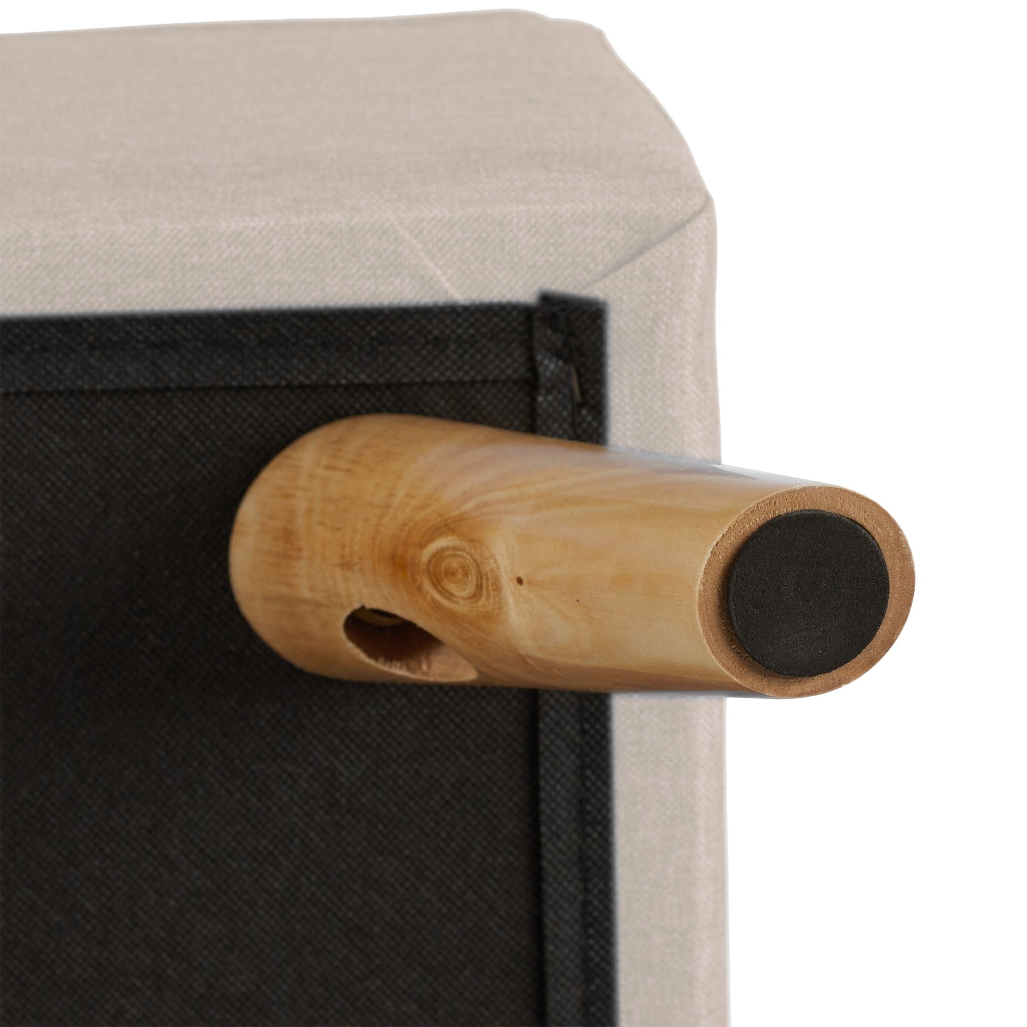 Hocker mit Stauraum Beige-Hellbraun von Relaxdays