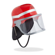 Feuerwehrhelm Kinder Rot-Schwarz-Silber von Relaxdays