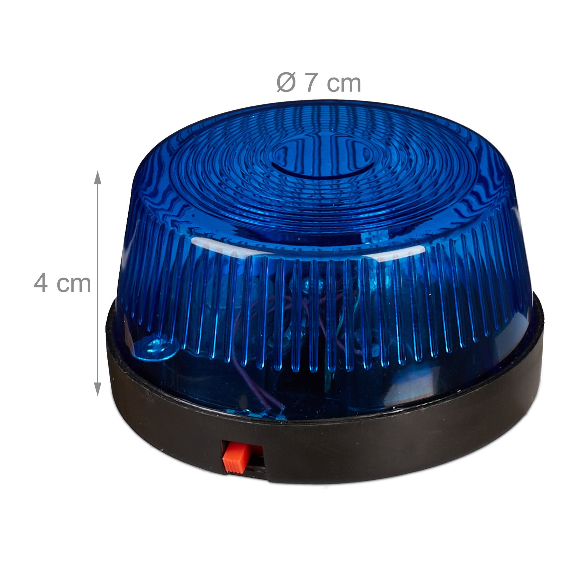 Feuerwehrhelm Kinder mit Blaulicht Blau-Gelb-Schwarz von Relaxdays