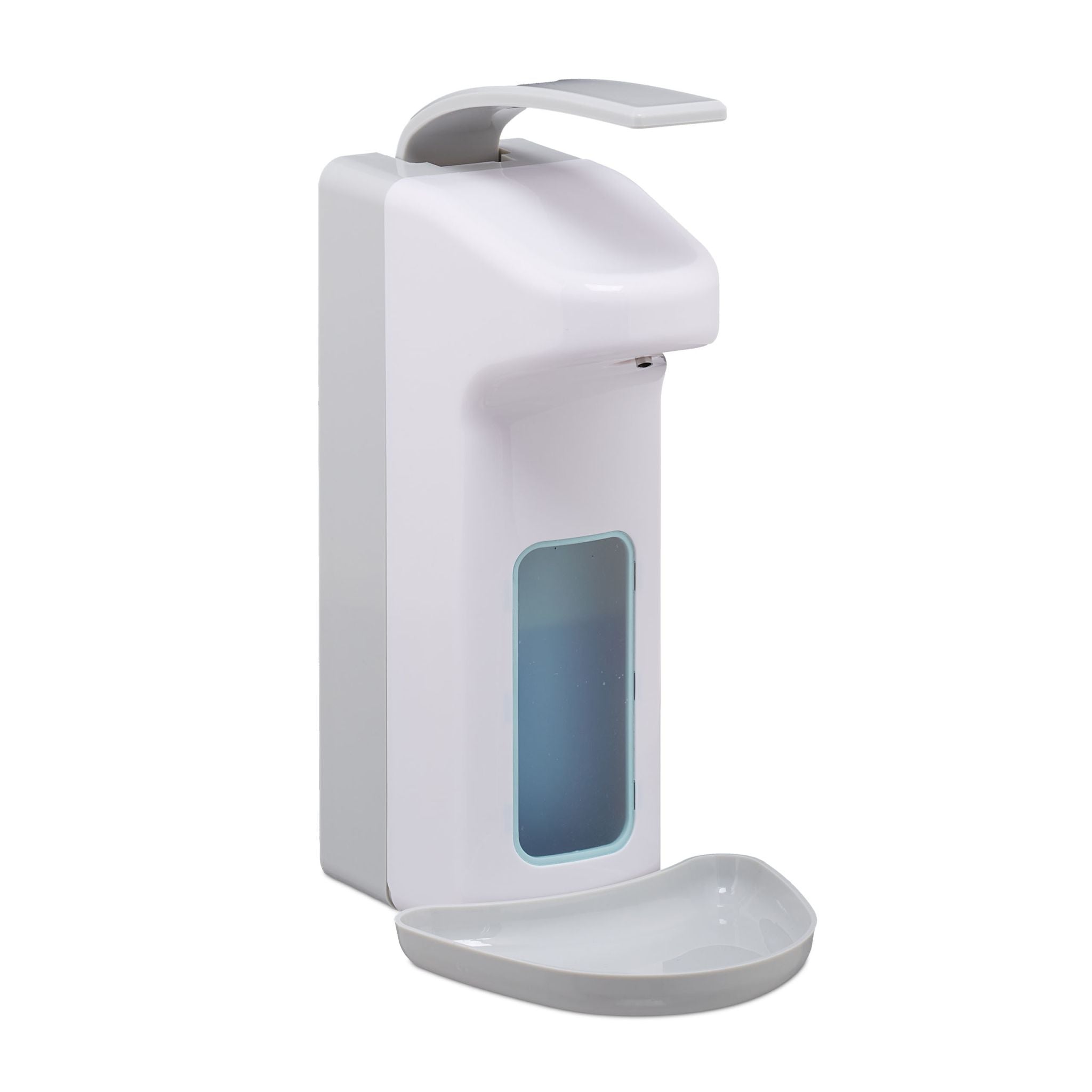 Eurospender 1000 ml Weiss-Grau von Relaxdays