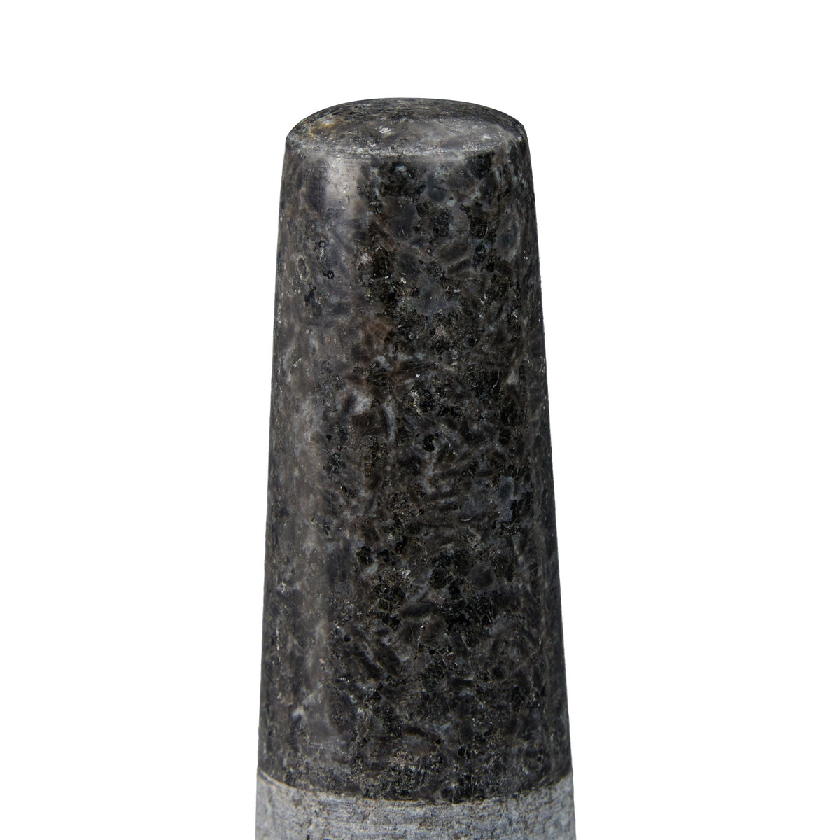 Granit Mörser mit Stössel klein Anthrazit von Relaxdays