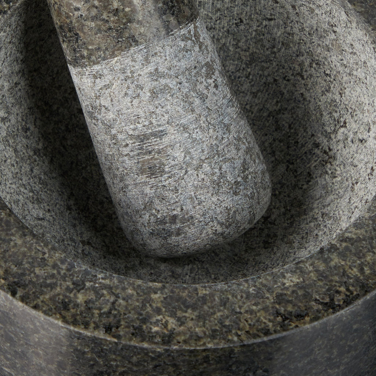 Granit Mörser mit Stössel 16cm Anthrazit-Grau von Relaxdays