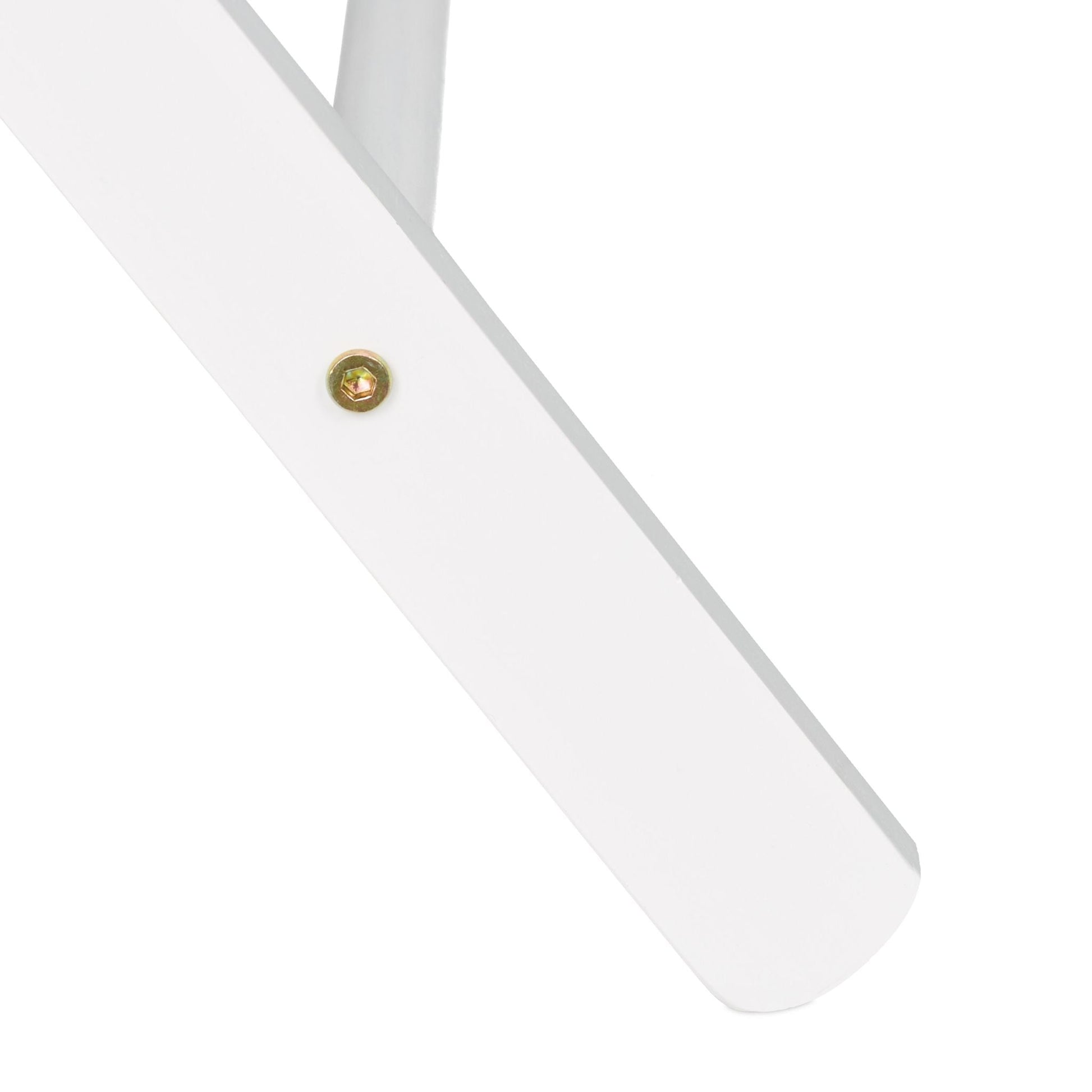 Kofferständer Holz klappbar Weiss-Schwarz von Relaxdays