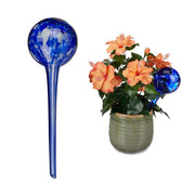 Bewässerungskugel 2er-Set Glas Dunkelblau von Relaxdays