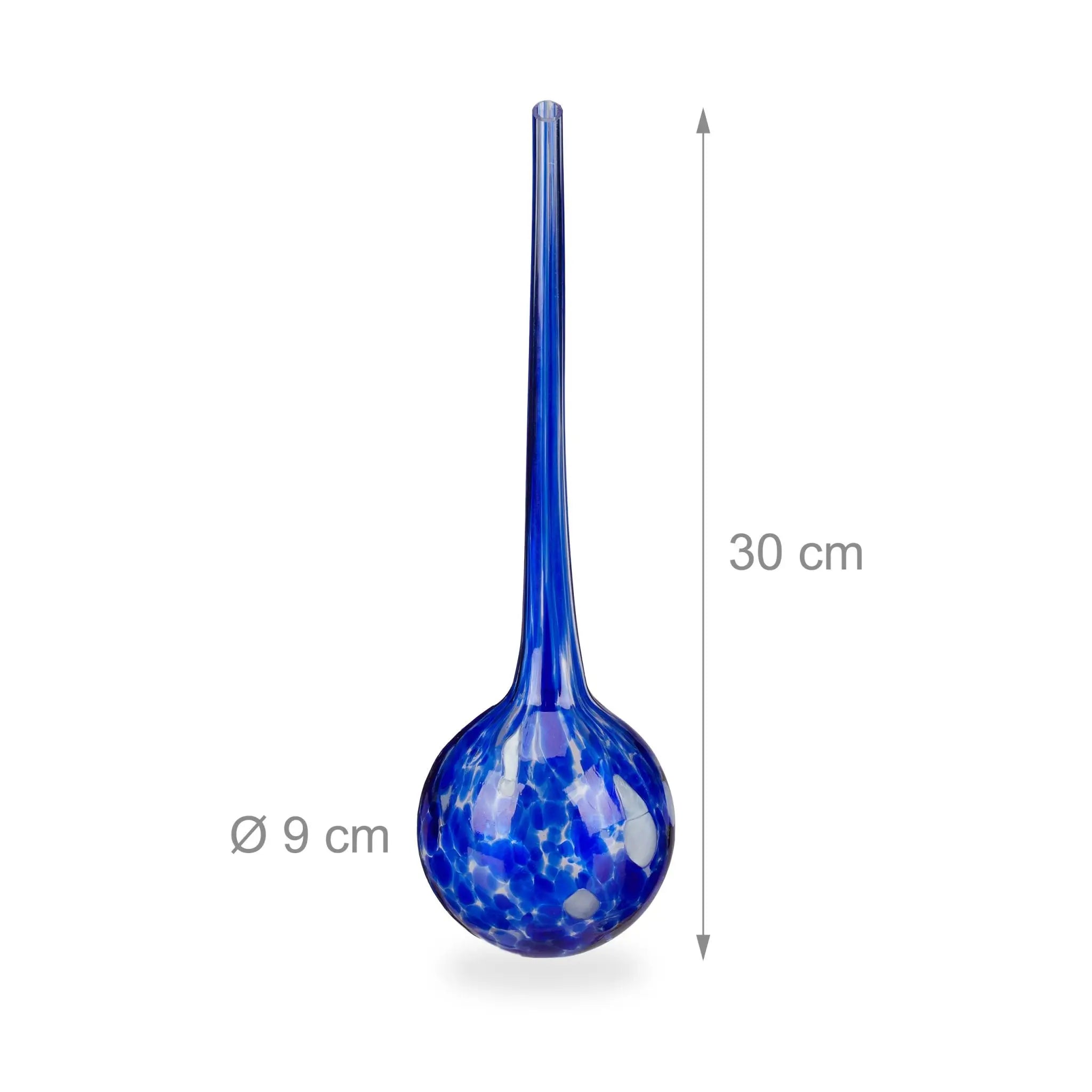 Bewässerungskugel 2er-Set Glas Dunkelblau von Relaxdays