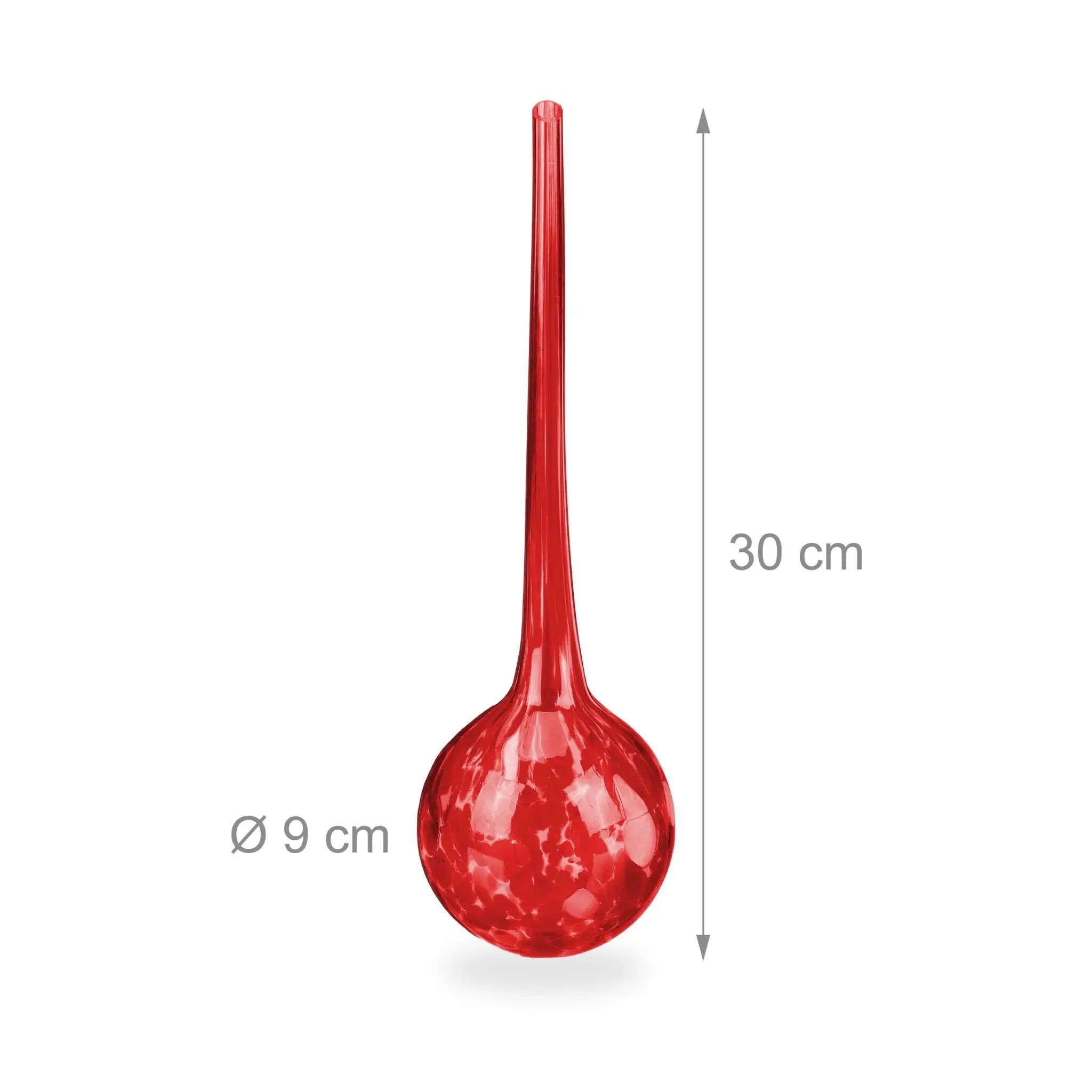 Bewässerungskugel 2er-Set Glas Rot von Relaxdays