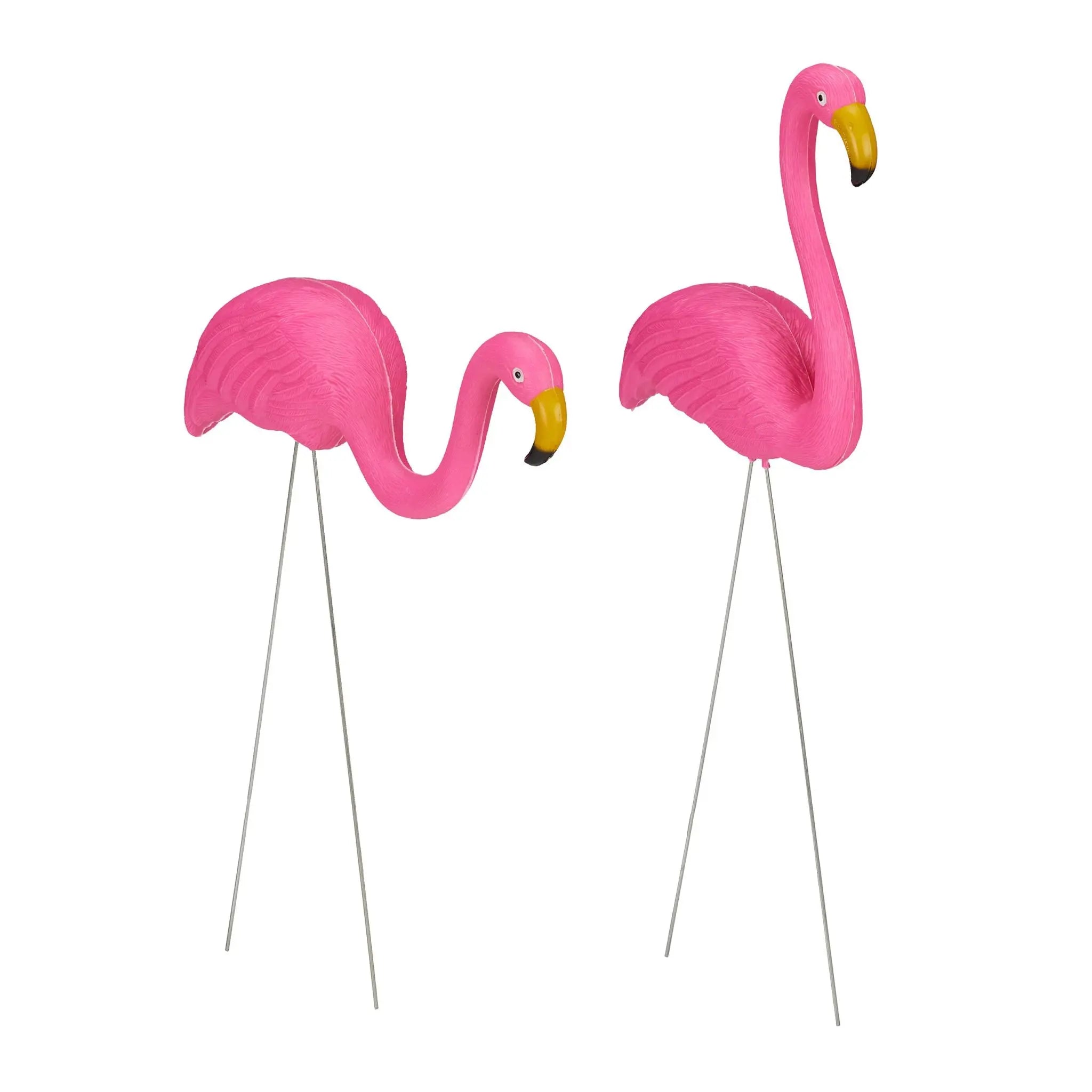 Flamingo Figur 2er-Set Pink von Relaxdays