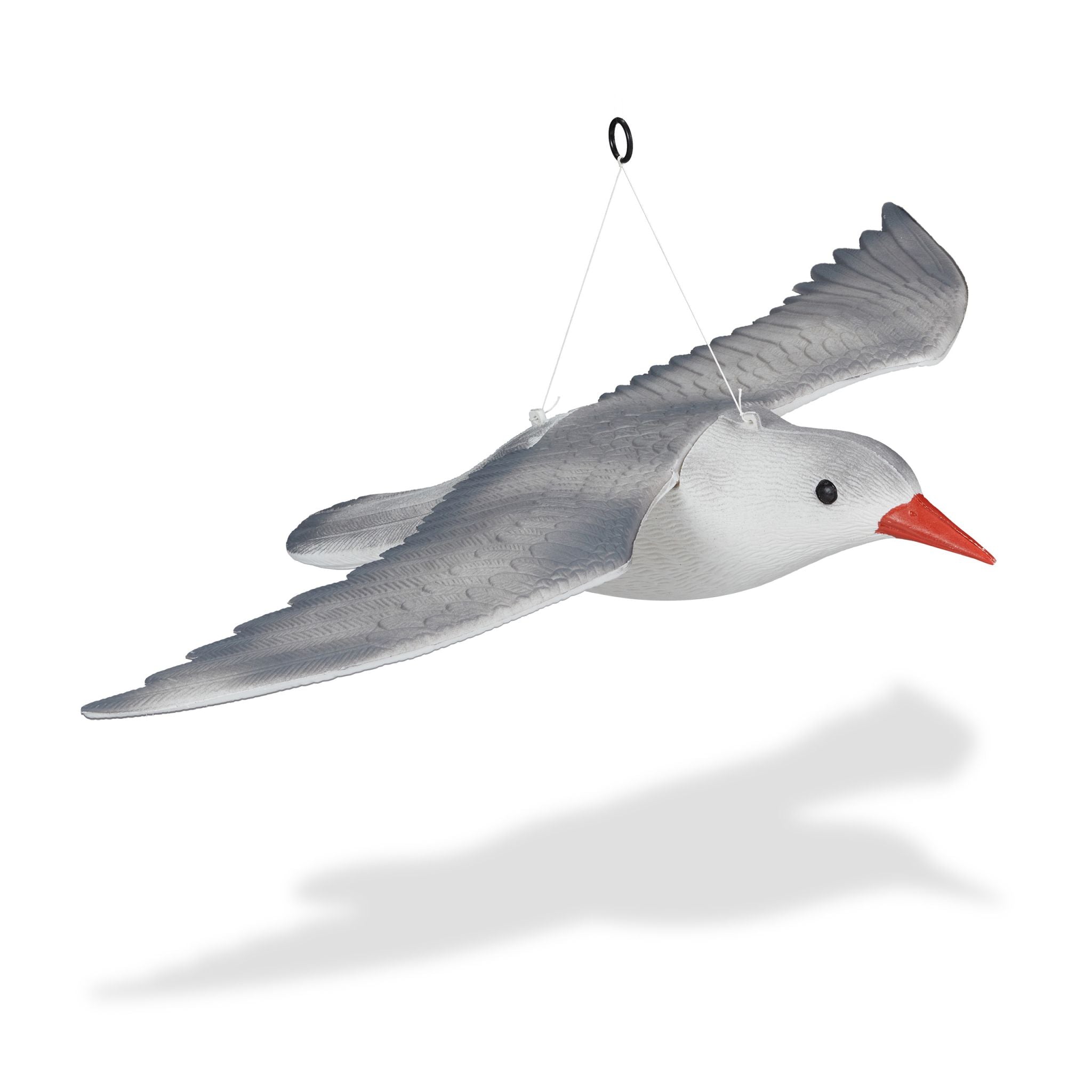 Vogelschreck Möwe fliegend Weiss-Grau von Relaxdays