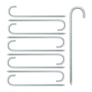 Bodenanker XL 10er-Set Silber von Relaxdays