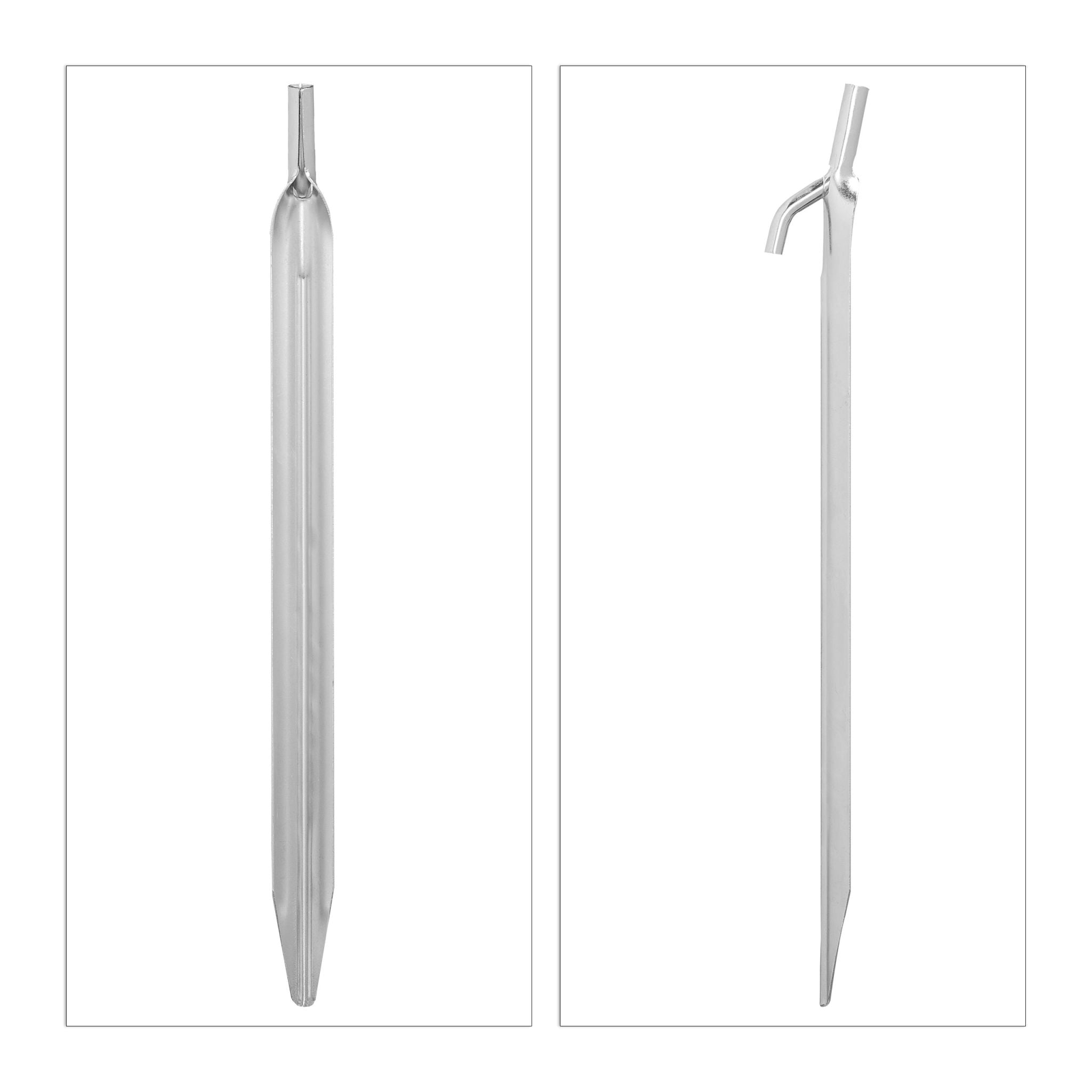 Zeltheringe Stahl 12er-Set Silber