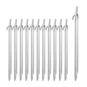 Zeltheringe Stahl 12er-Set Silber