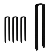 Erdanker für Rosenbogen 4er-Set Schwarz von Relaxdays