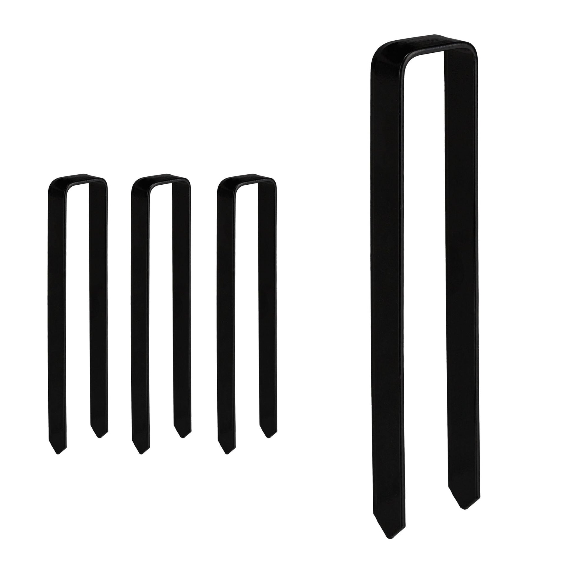 Erdanker für Rosenbogen 4er-Set Schwarz von Relaxdays