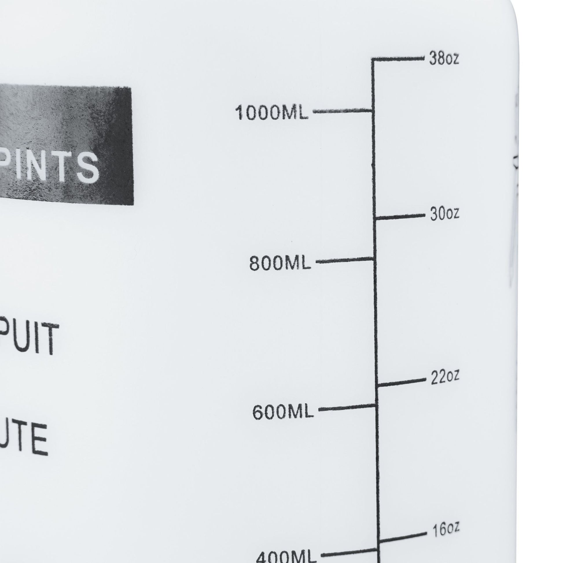 Pumpsprühflasche 1 Liter Weiss-Schwarz von Relaxdays