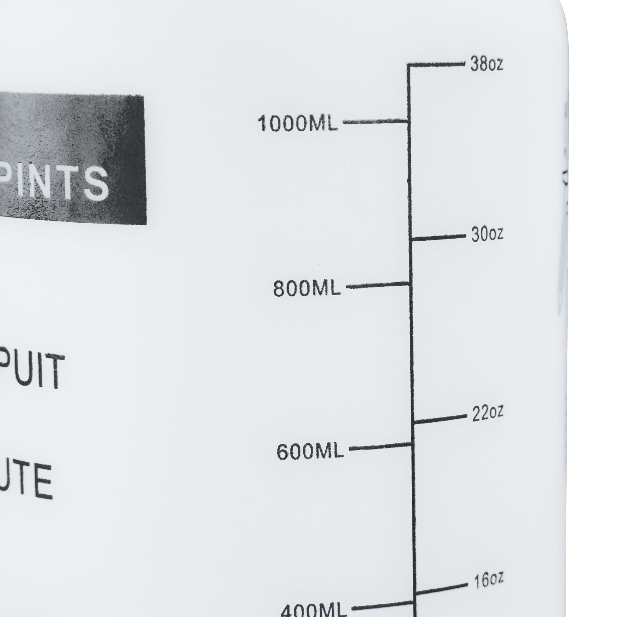 Pumpsprühflasche 1 Liter Weiss-Schwarz von Relaxdays