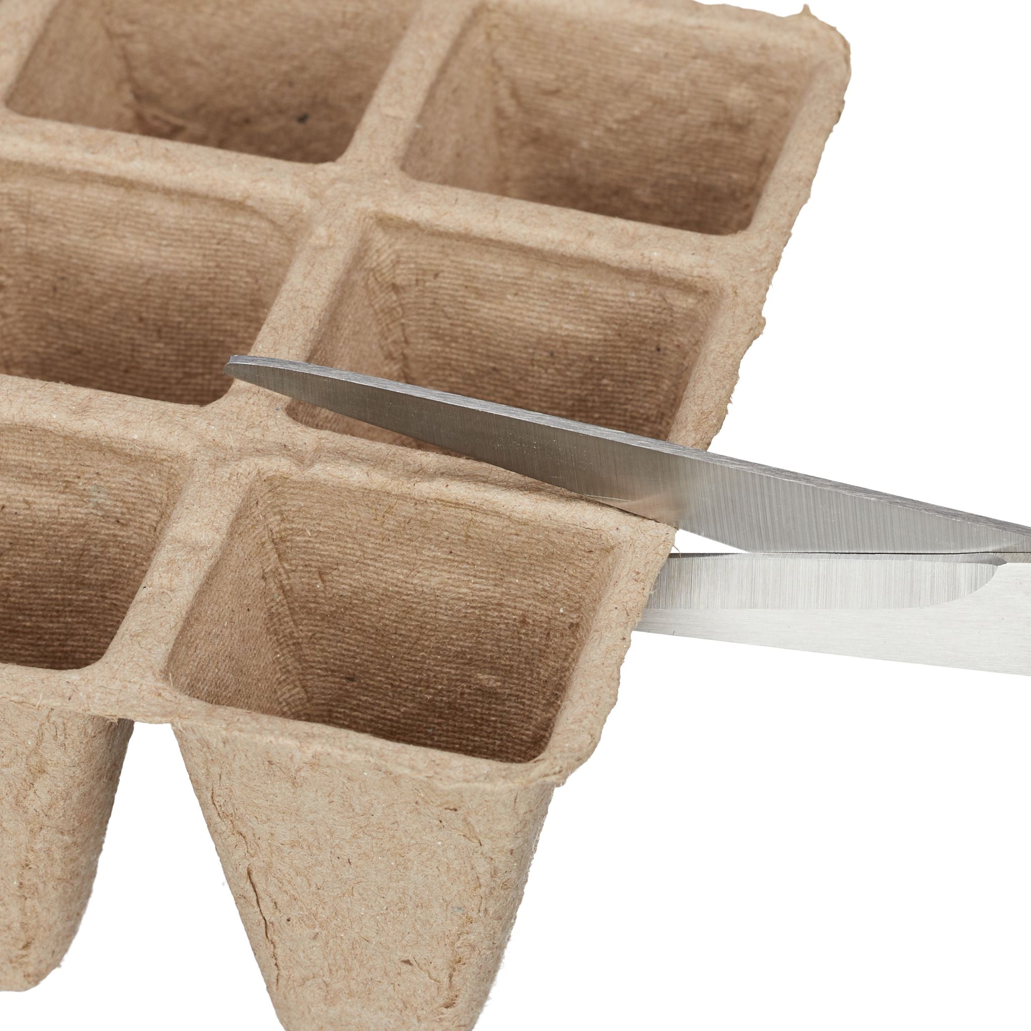Eckige Anzuchttöpfe Beige von Relaxdays