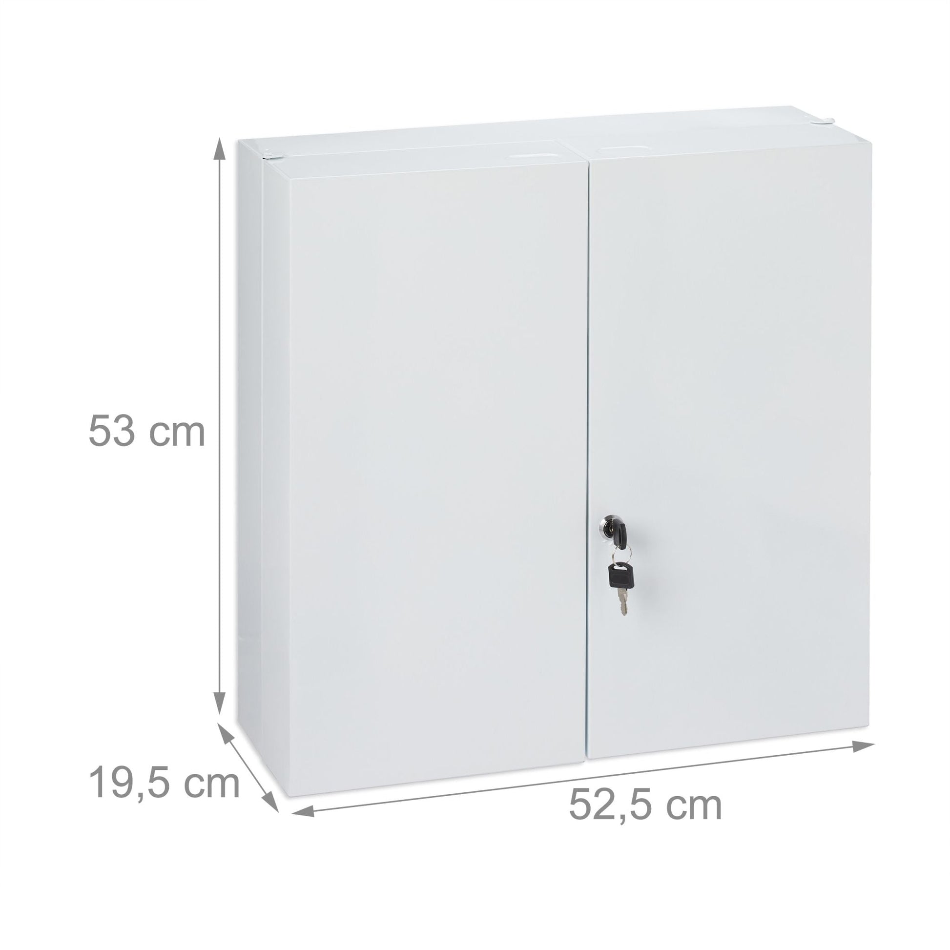 Medizinschrank XXL 2-türig Weiss von Relaxdays