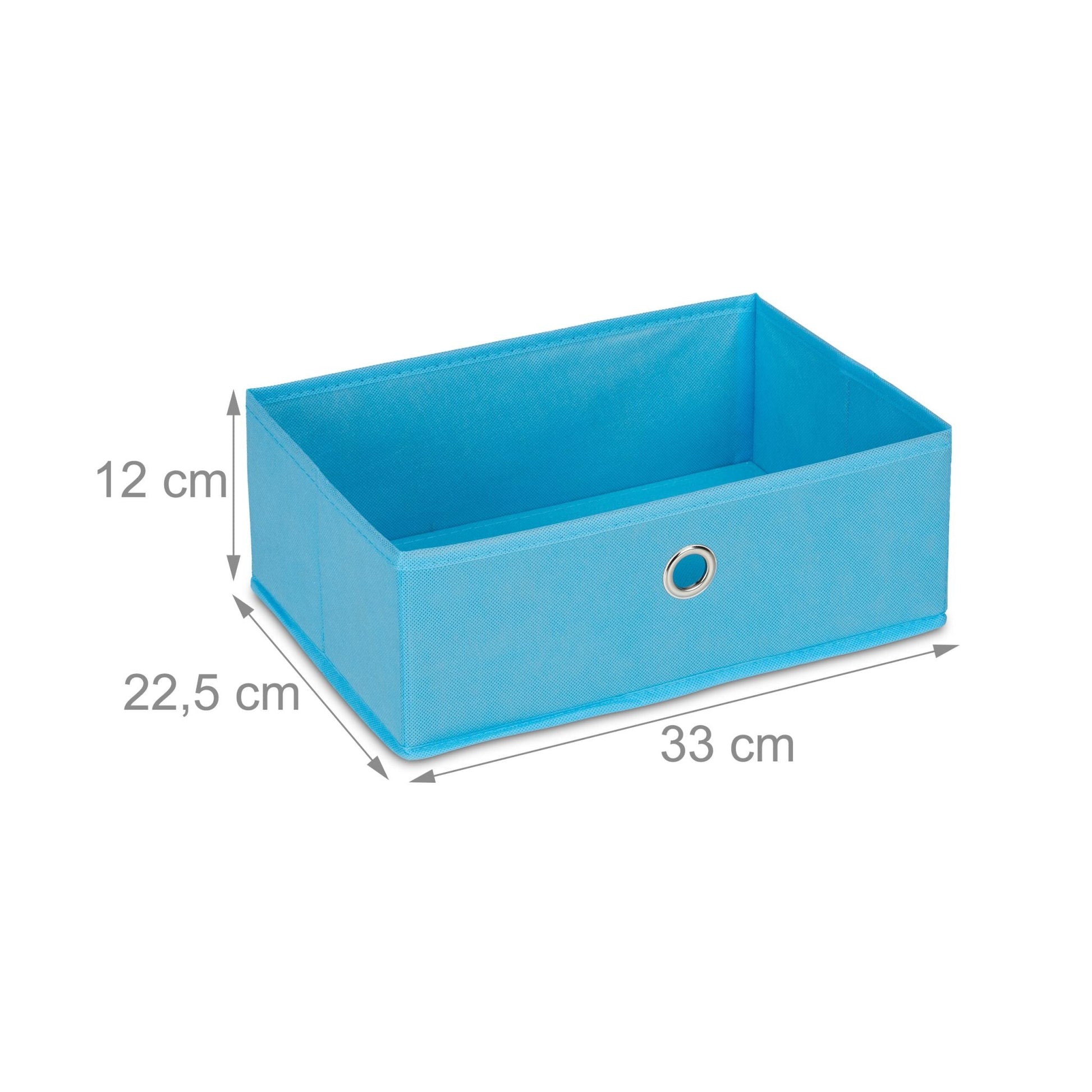 Kinderregal mit 2 Boxen & 3 Hängefächern Weiss-Grün-Hellblau von Relaxdays