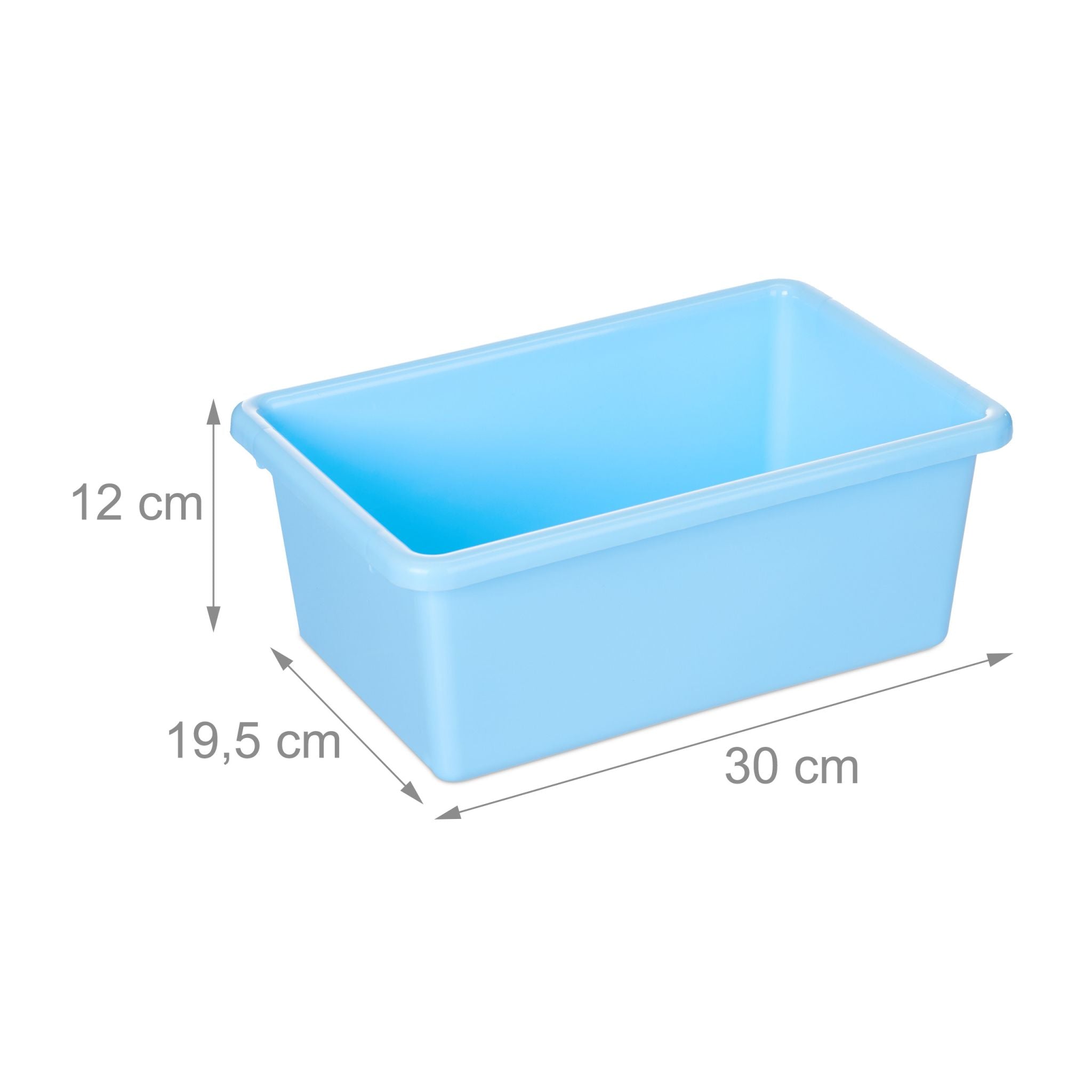 Kinderregal mit 9 Boxen und Motiv Weiss-Hellblau-Grau von Relaxdays