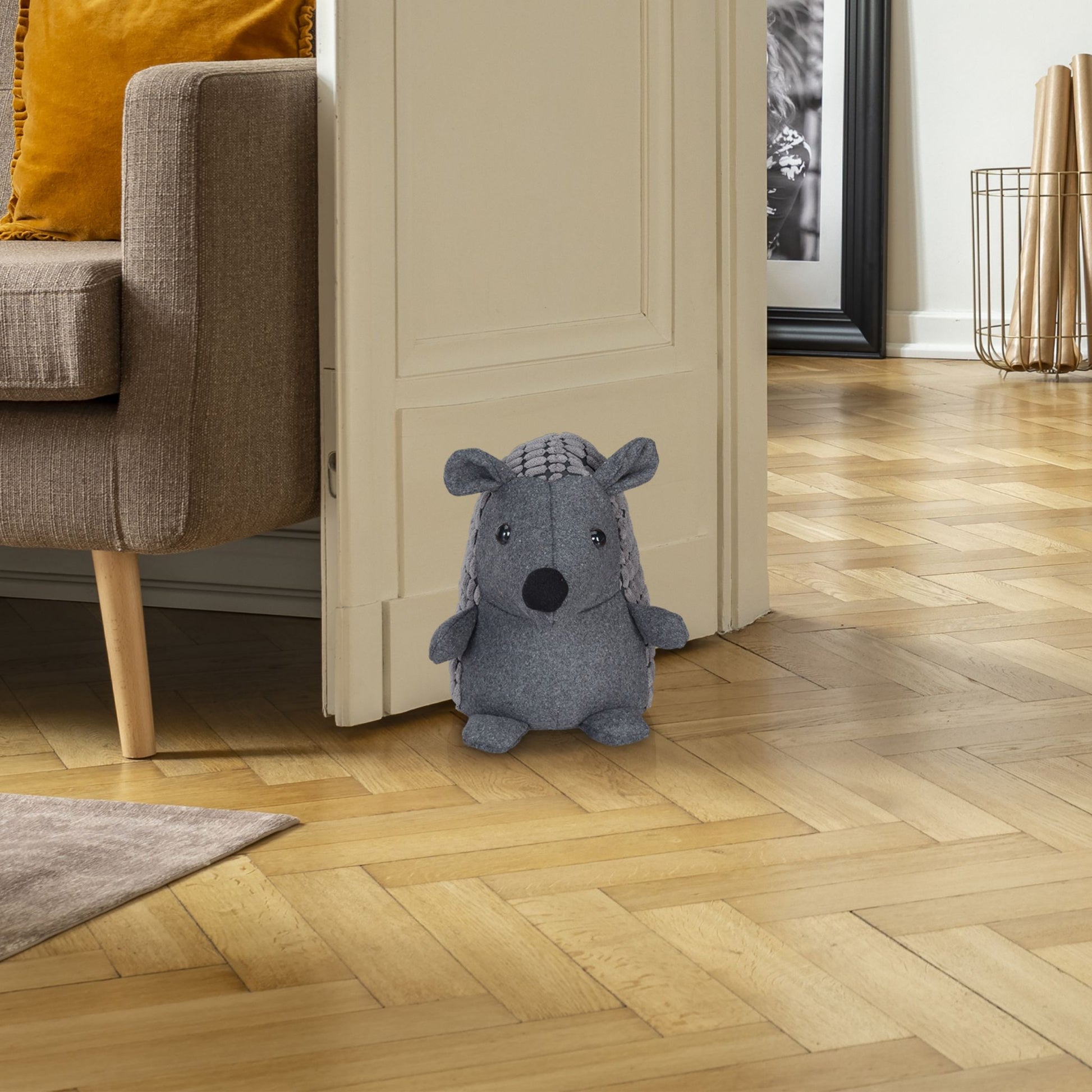 Türstopper Igel Grau von Relaxdays