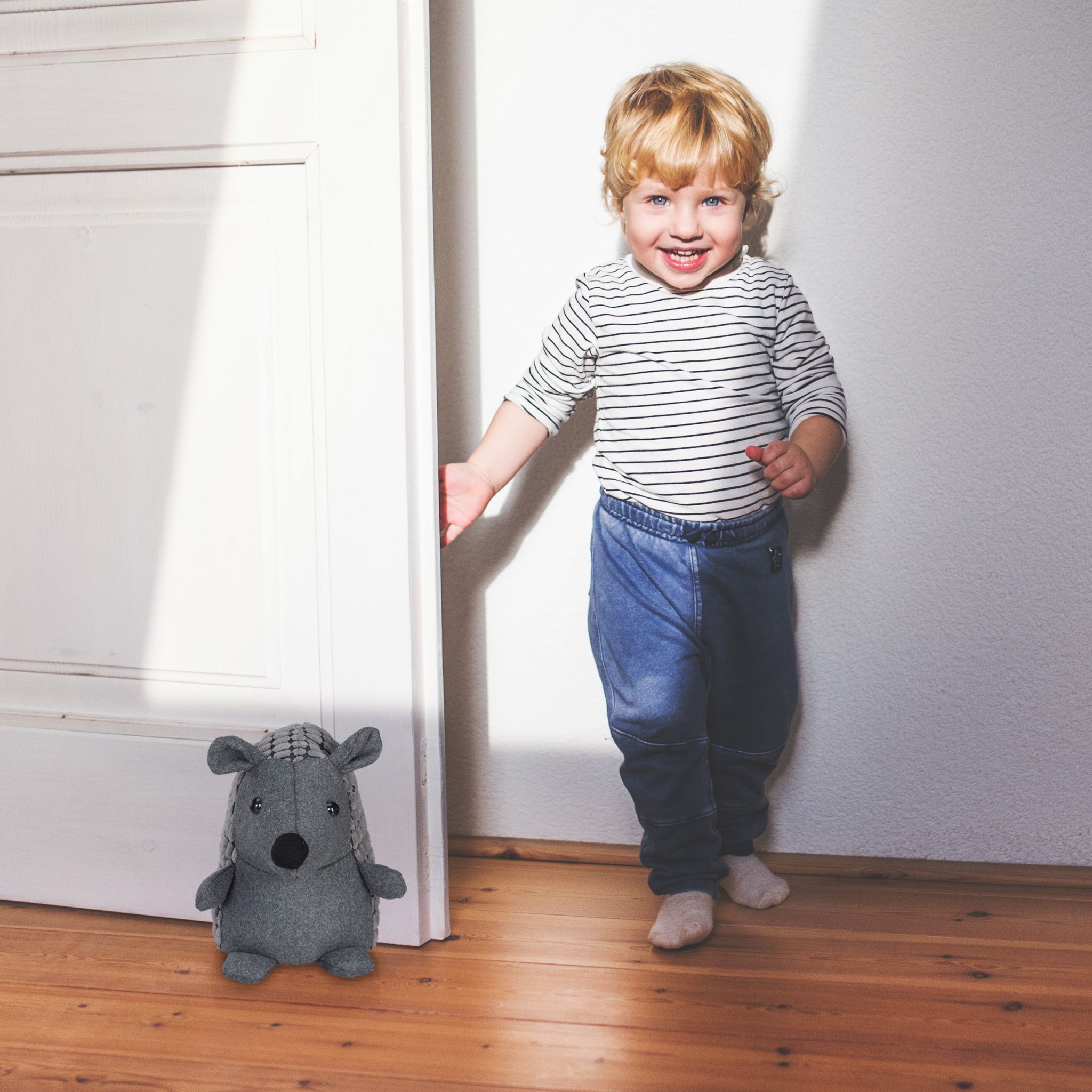 Türstopper Igel Grau von Relaxdays