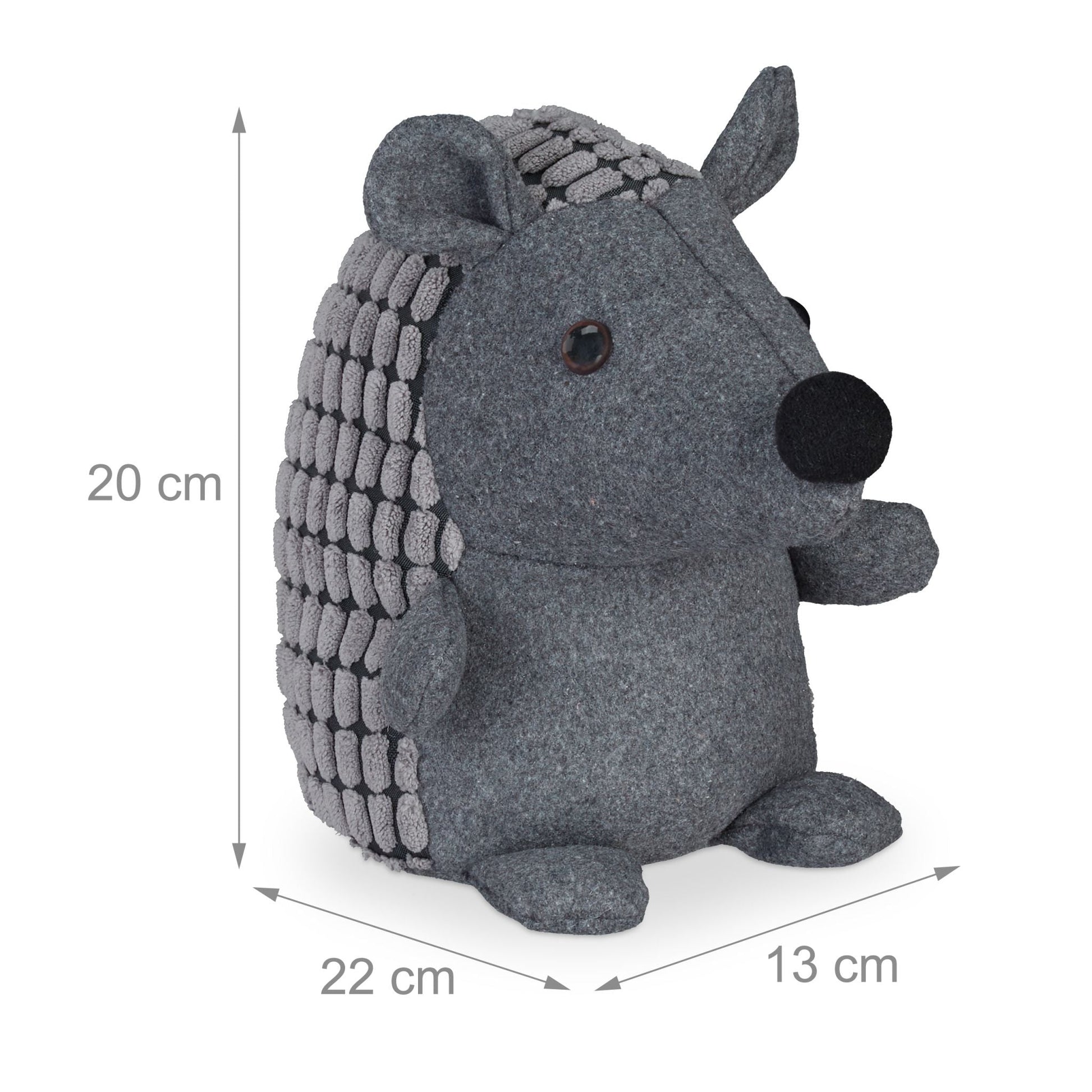 Türstopper Igel Grau von Relaxdays