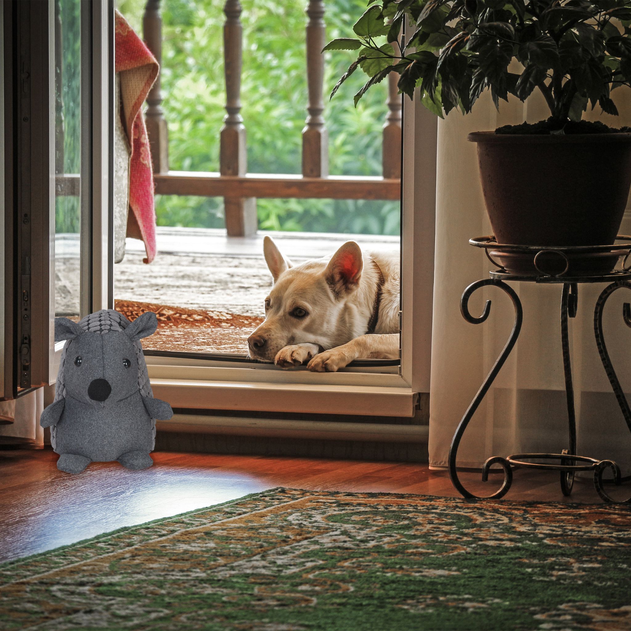 Türstopper Igel Grau von Relaxdays