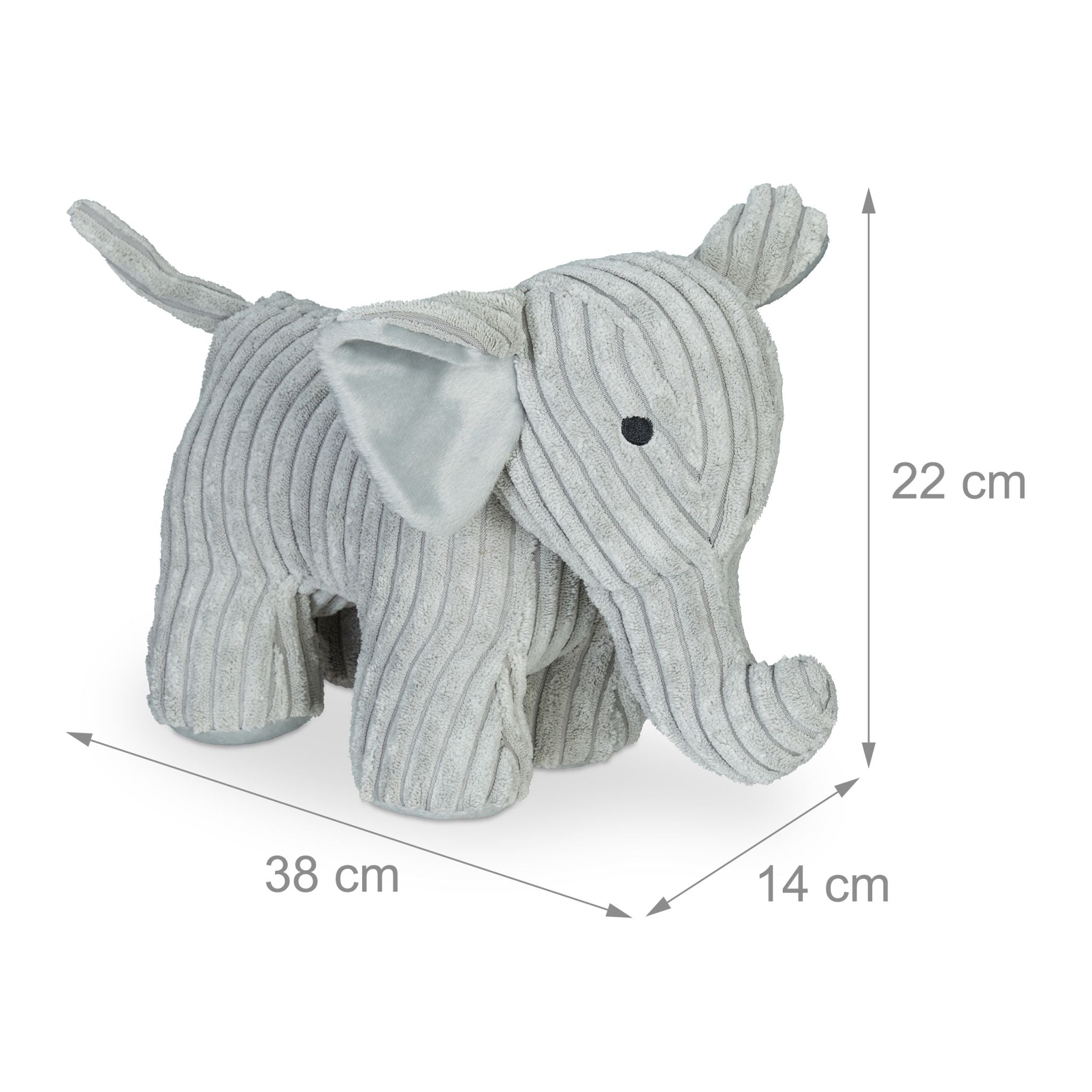 Türstopper Elefant Grau von Relaxdays