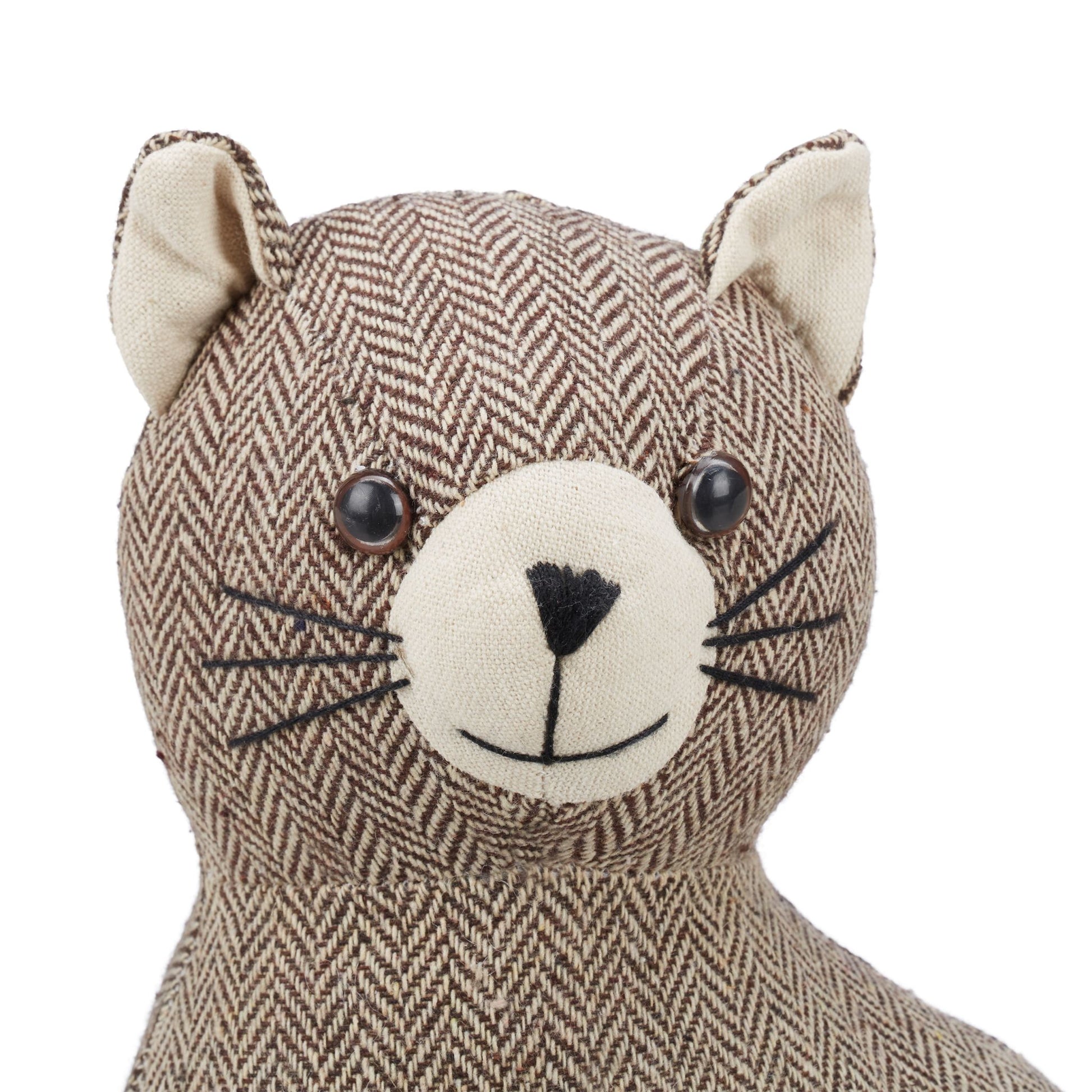 Türstopper Katze Beige-Braun von Relaxdays