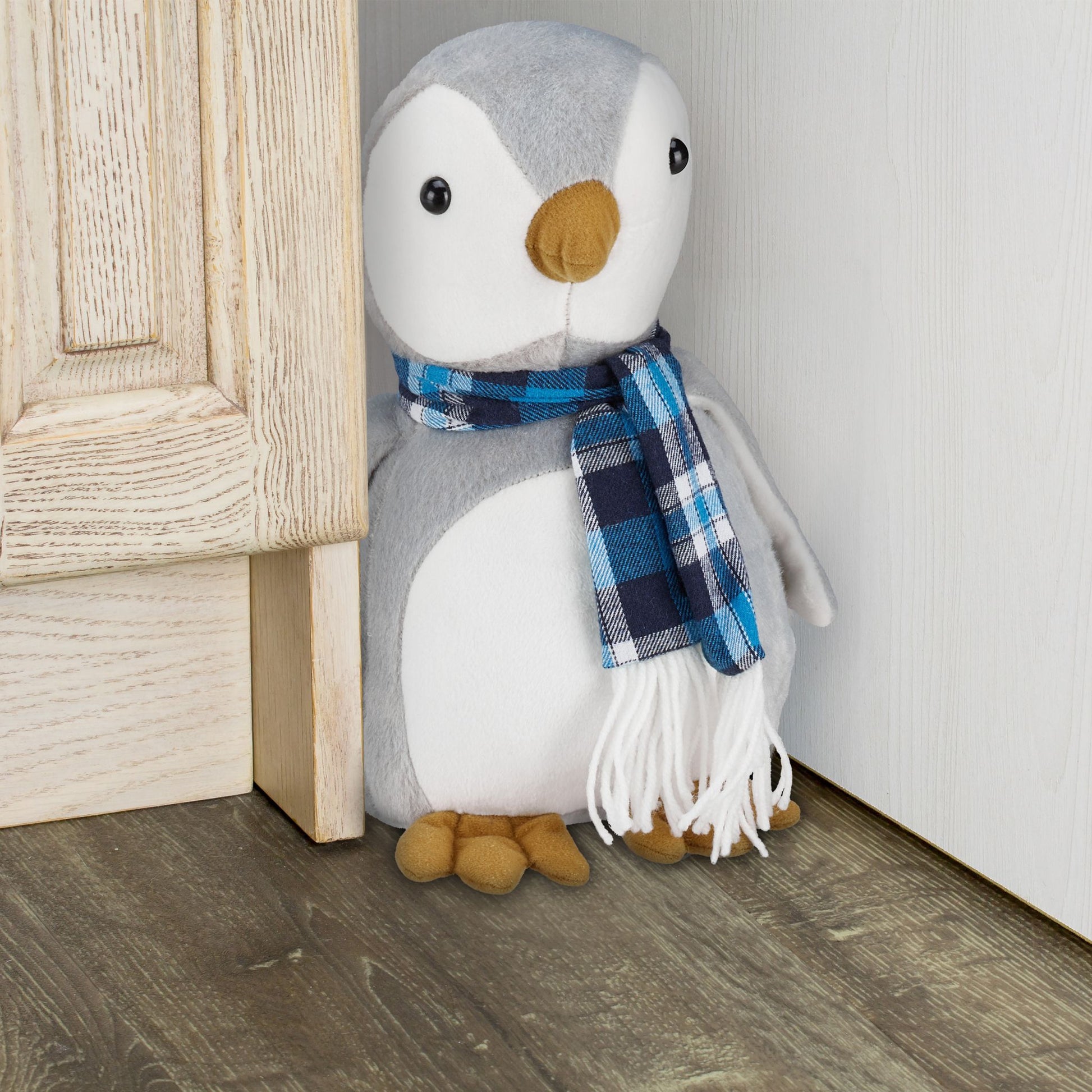 Türstopper Pinguin Weiss-Grau von Relaxdays