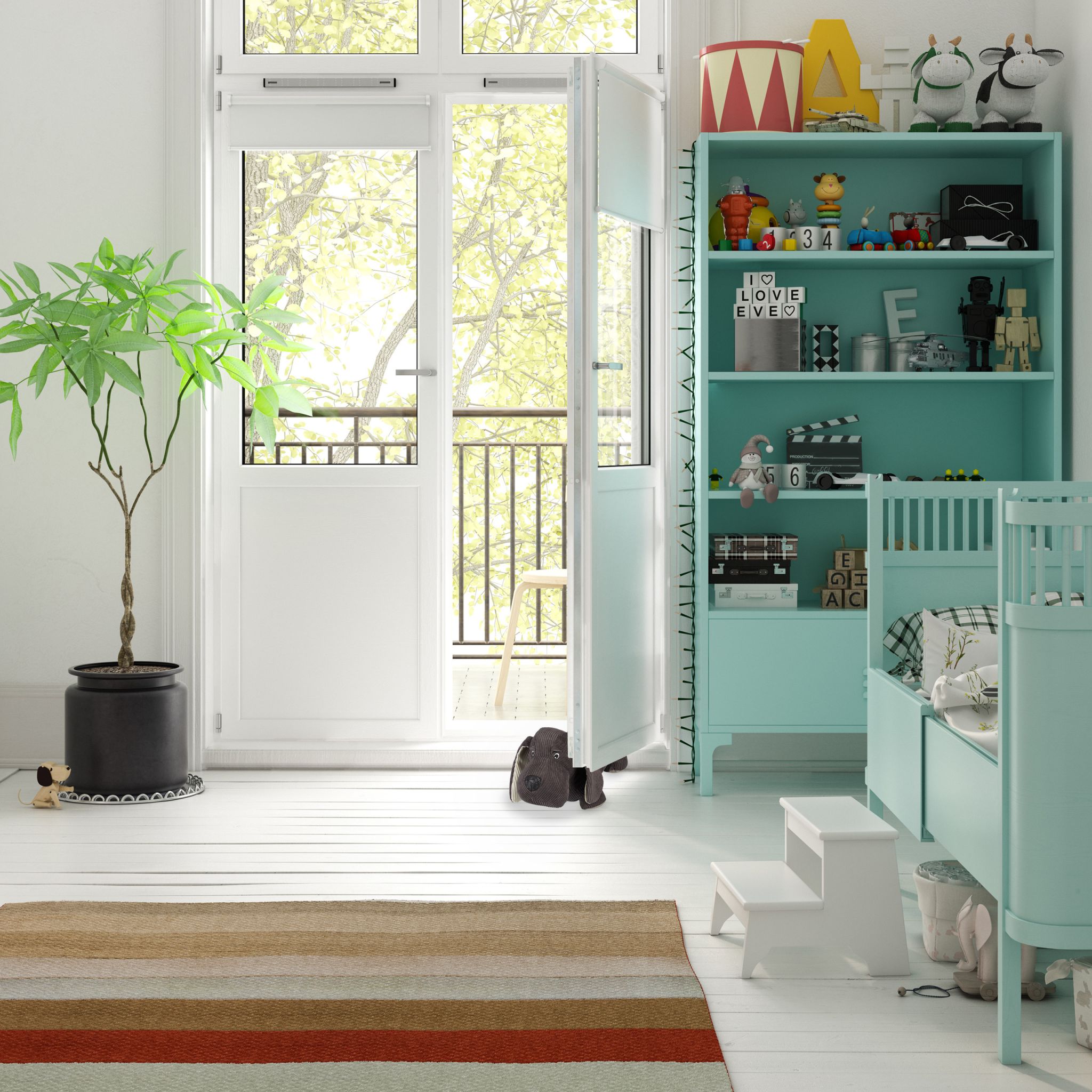 Türstopper Hund Creme-Dunkelbraun von Relaxdays