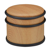 Türstopper Holzoptik Hellbraun-Schwarz von Relaxdays