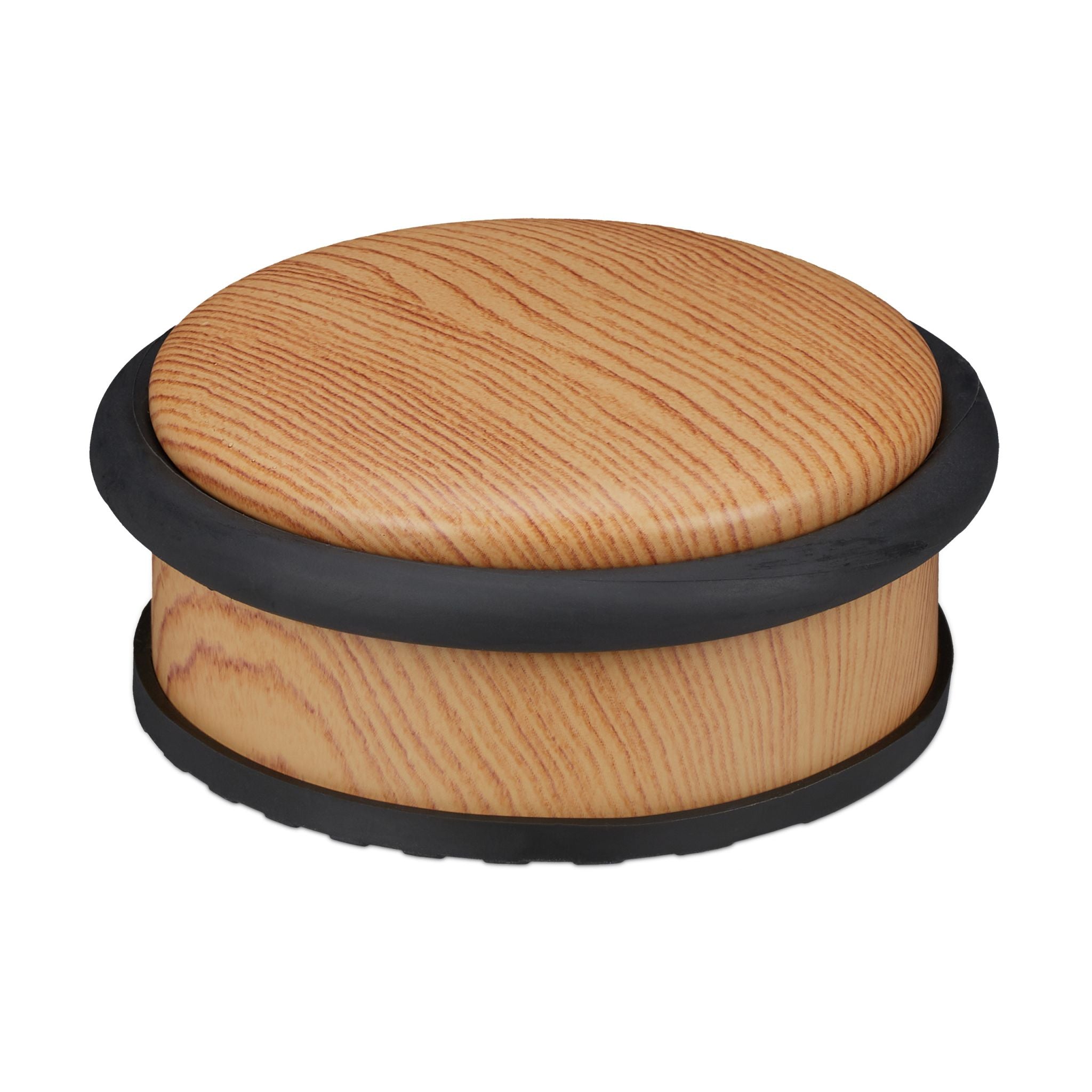 Türstopper Holzoptik Hellbraun-Schwarz von Relaxdays