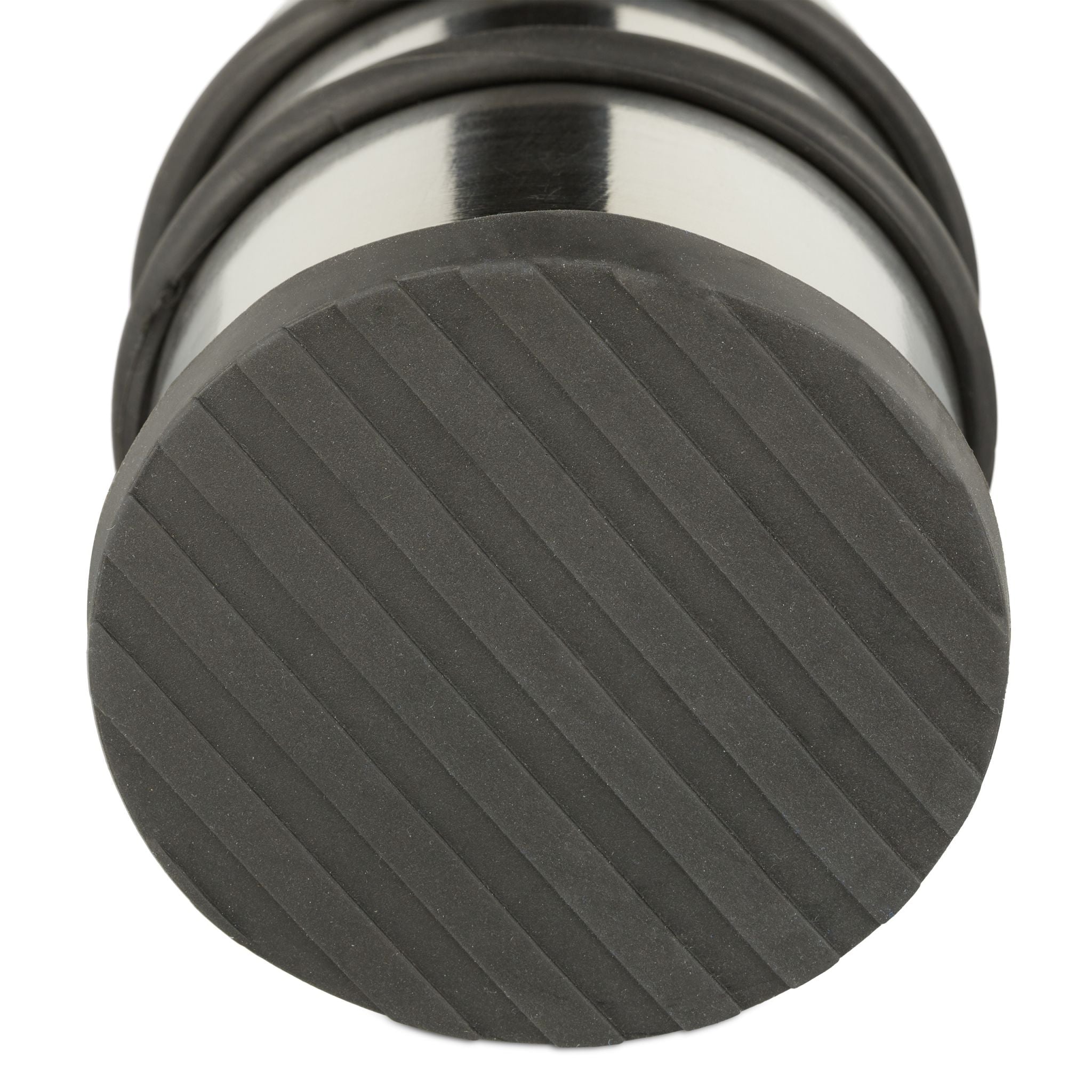 Türstopper mit Griff Schwarz-Silber von Relaxdays