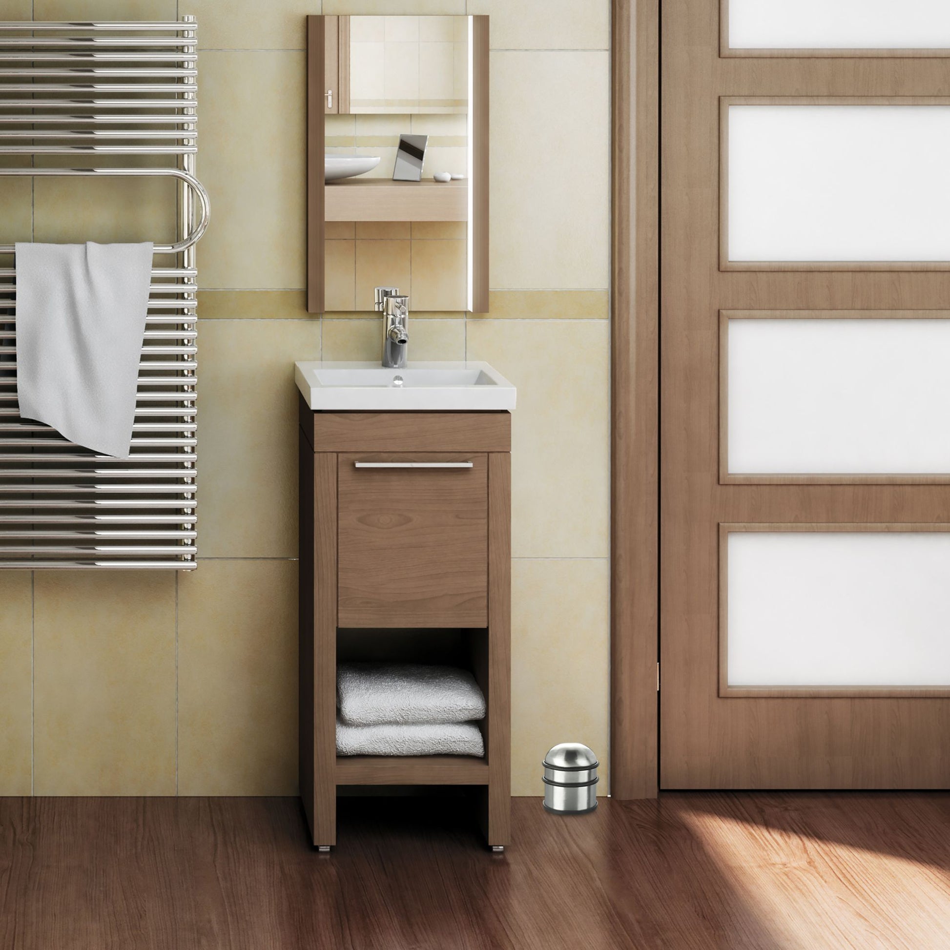 Türstopper Edelstahl silber Schwarz-Silber von Relaxdays