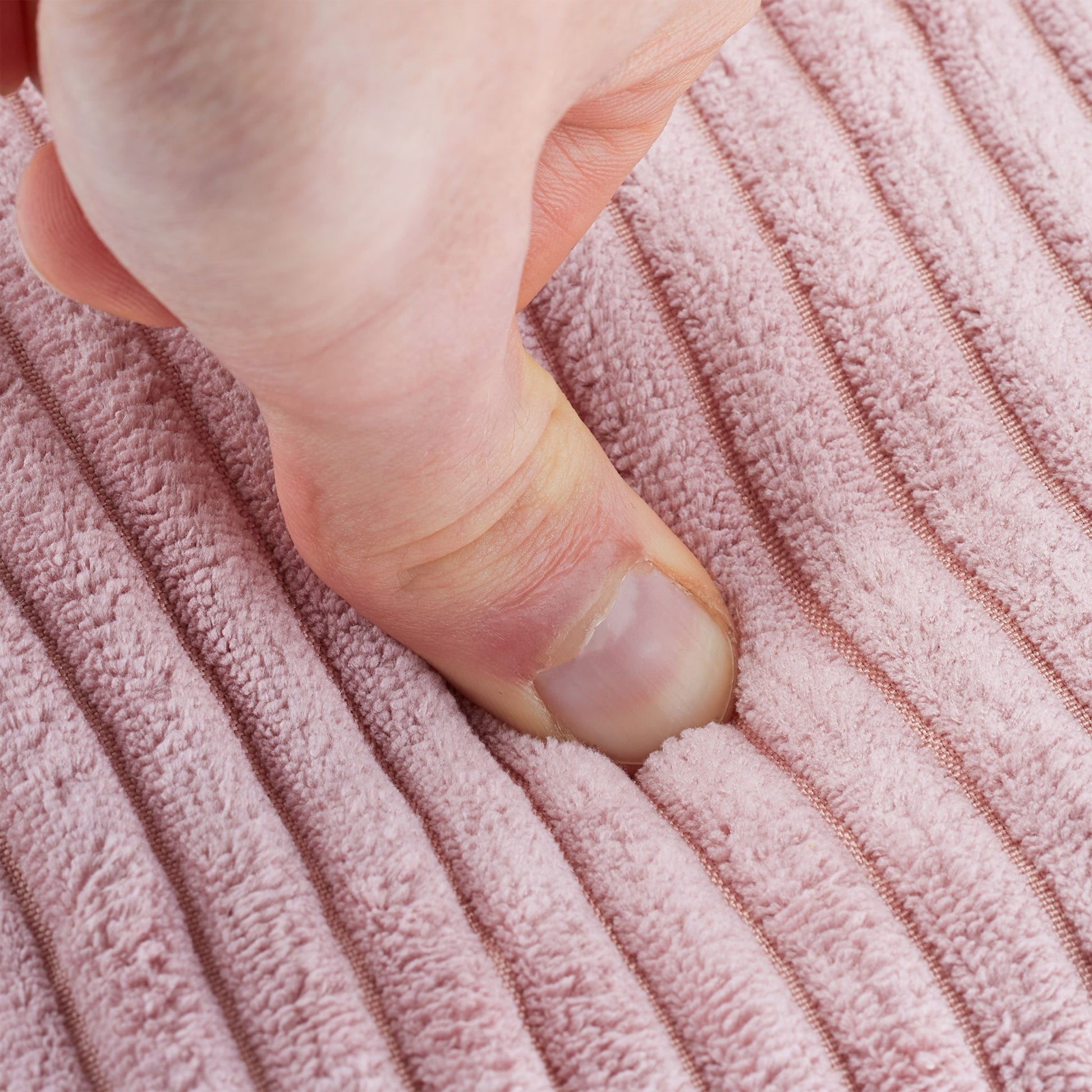 Sitzwürfel faltbar Samt Rosa von Relaxdays