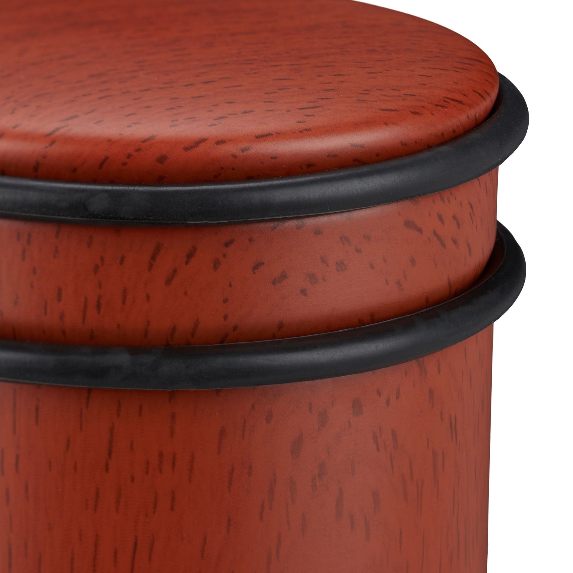 Türstopper Holzoptik rotbraun Rot-Schwarz von Relaxdays