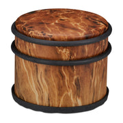 Türstopper Holzoptik dunkelbraun Braun-Schwarz von Relaxdays