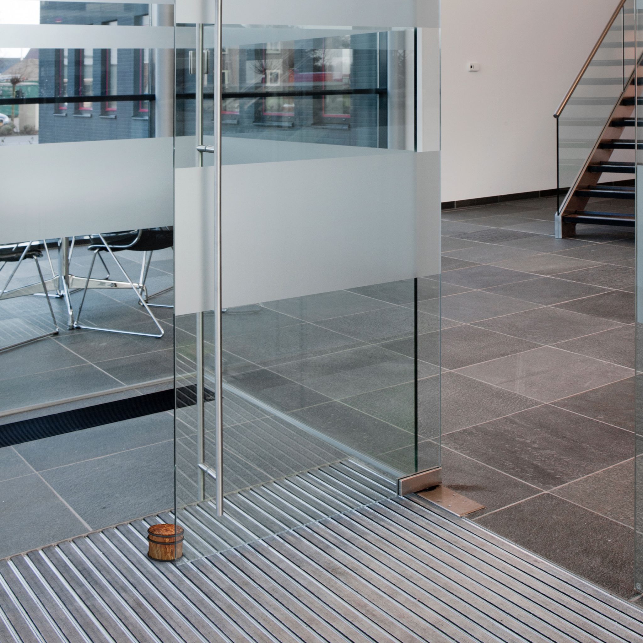 Türstopper Holzoptik dunkelbraun Braun-Schwarz von Relaxdays