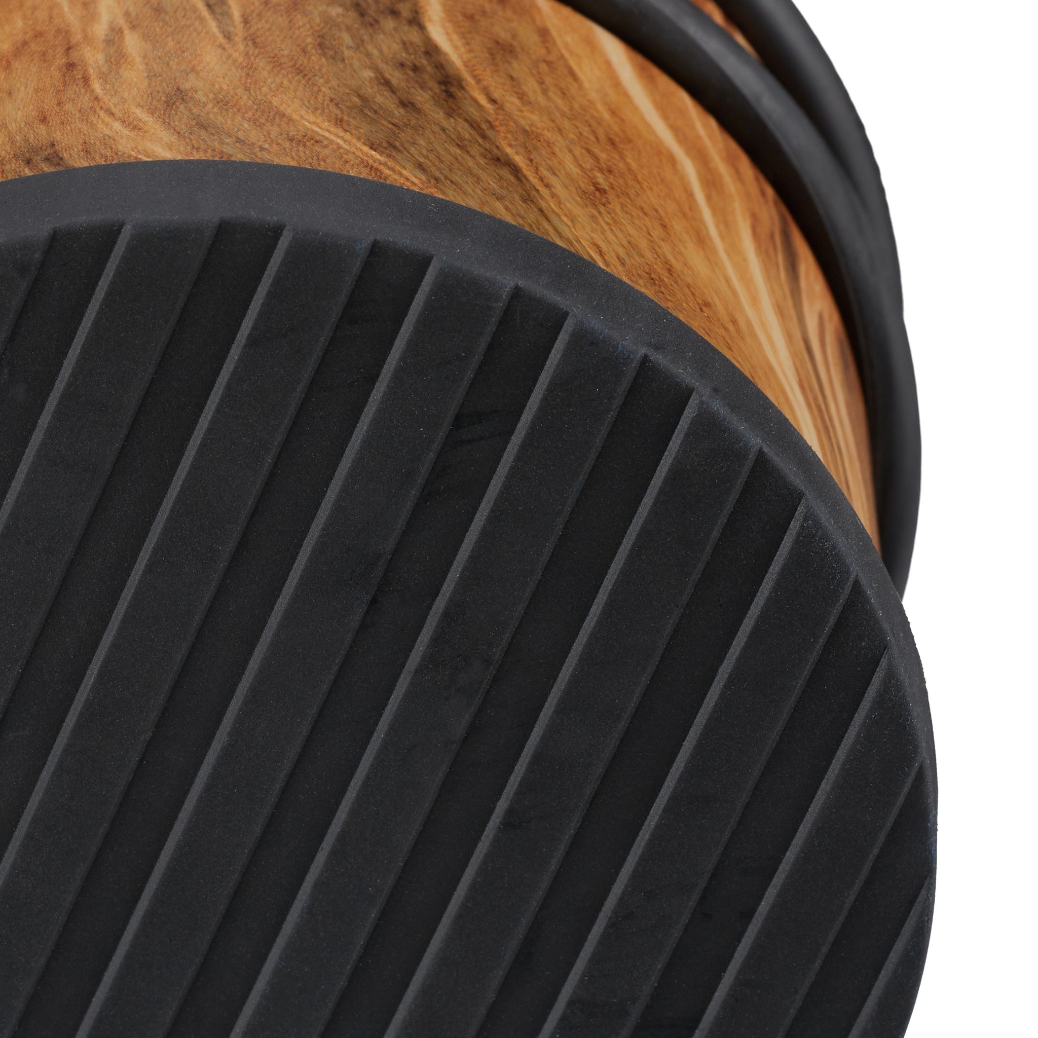 Türstopper Holzoptik dunkelbraun Braun-Schwarz von Relaxdays