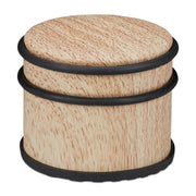 Türstopper Holzoptik hellbraun Hellbraun-Schwarz von Relaxdays