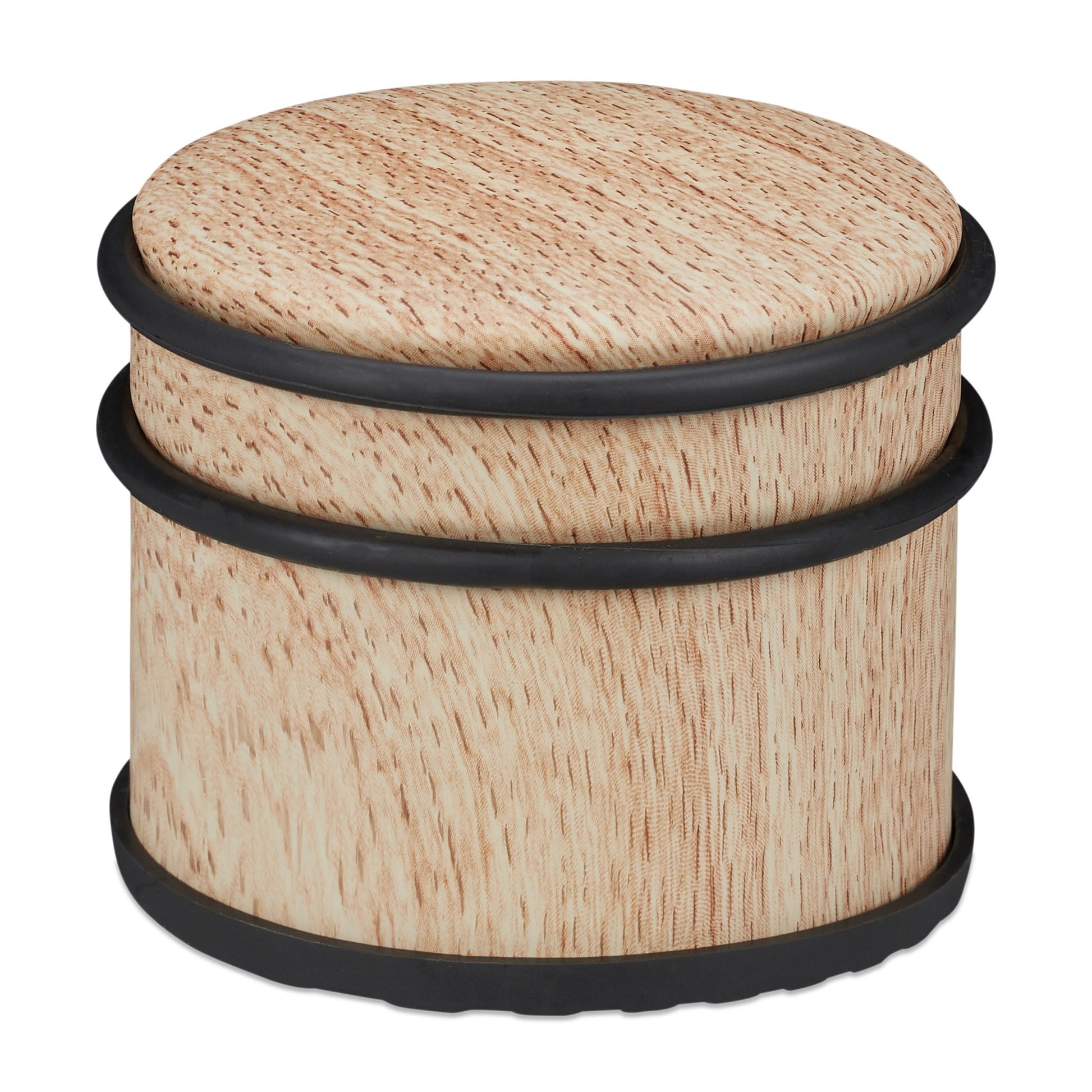 Türstopper Holzoptik hellbraun Hellbraun-Schwarz von Relaxdays