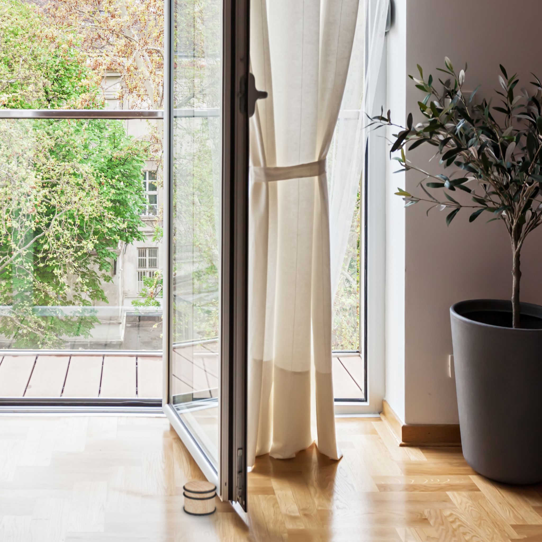 Türstopper Holzoptik hellbraun Hellbraun-Schwarz von Relaxdays