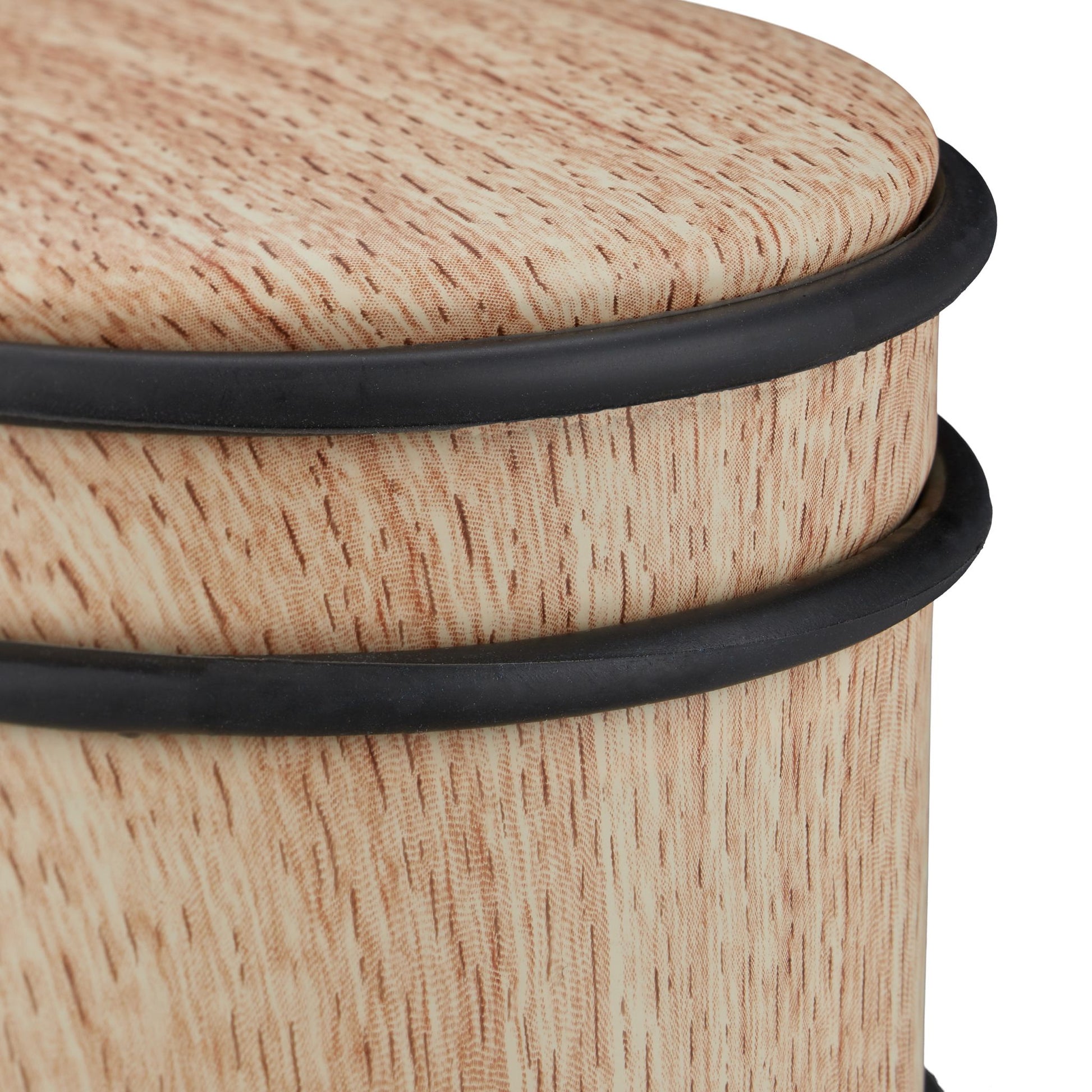 Türstopper Holzoptik hellbraun Hellbraun-Schwarz von Relaxdays