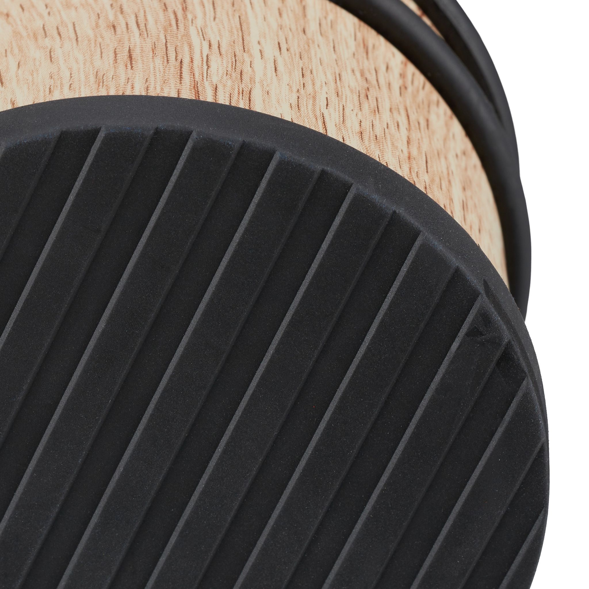 Türstopper Holzoptik hellbraun Hellbraun-Schwarz von Relaxdays