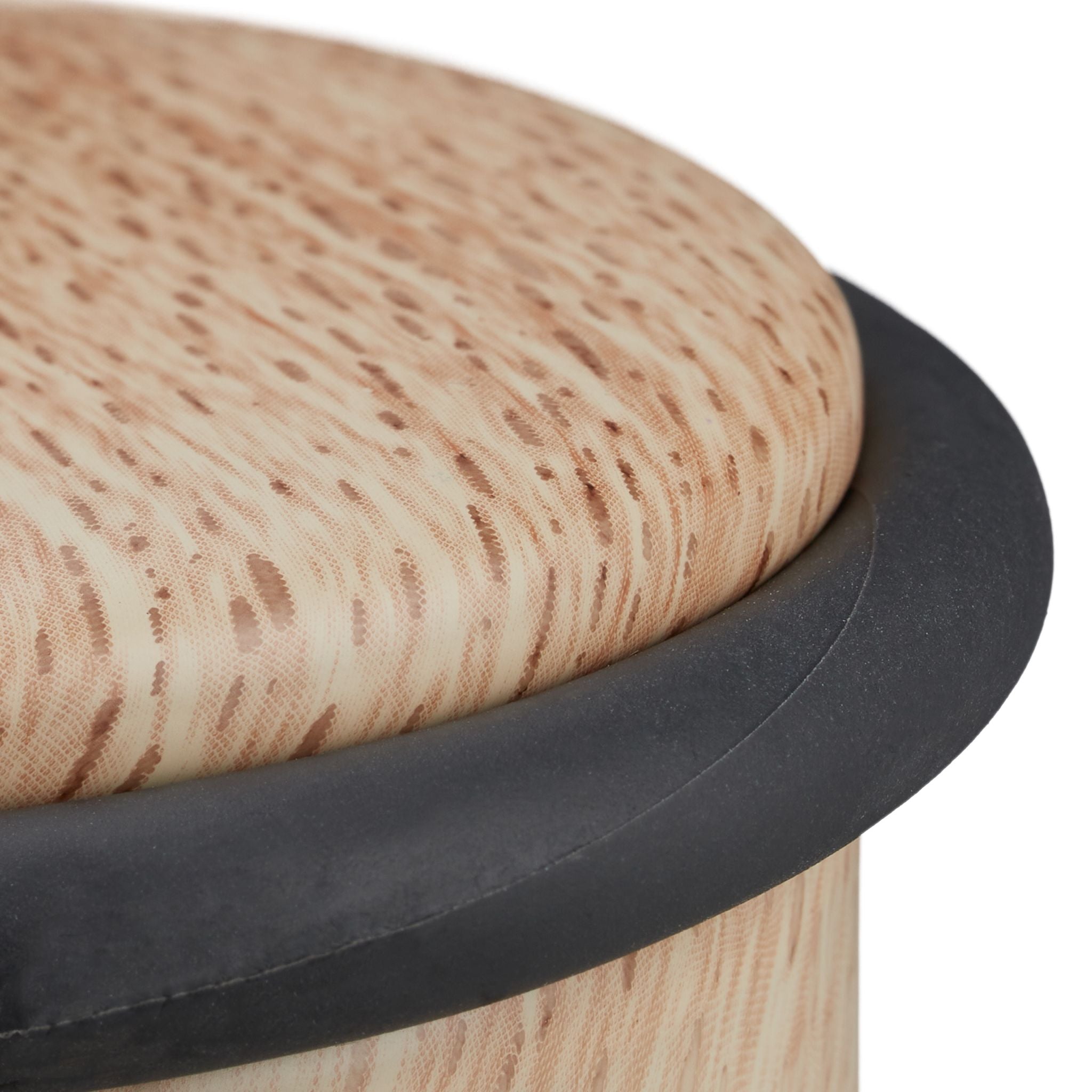 Türstopper Holzoptik Hellbraun-Schwarz von Relaxdays
