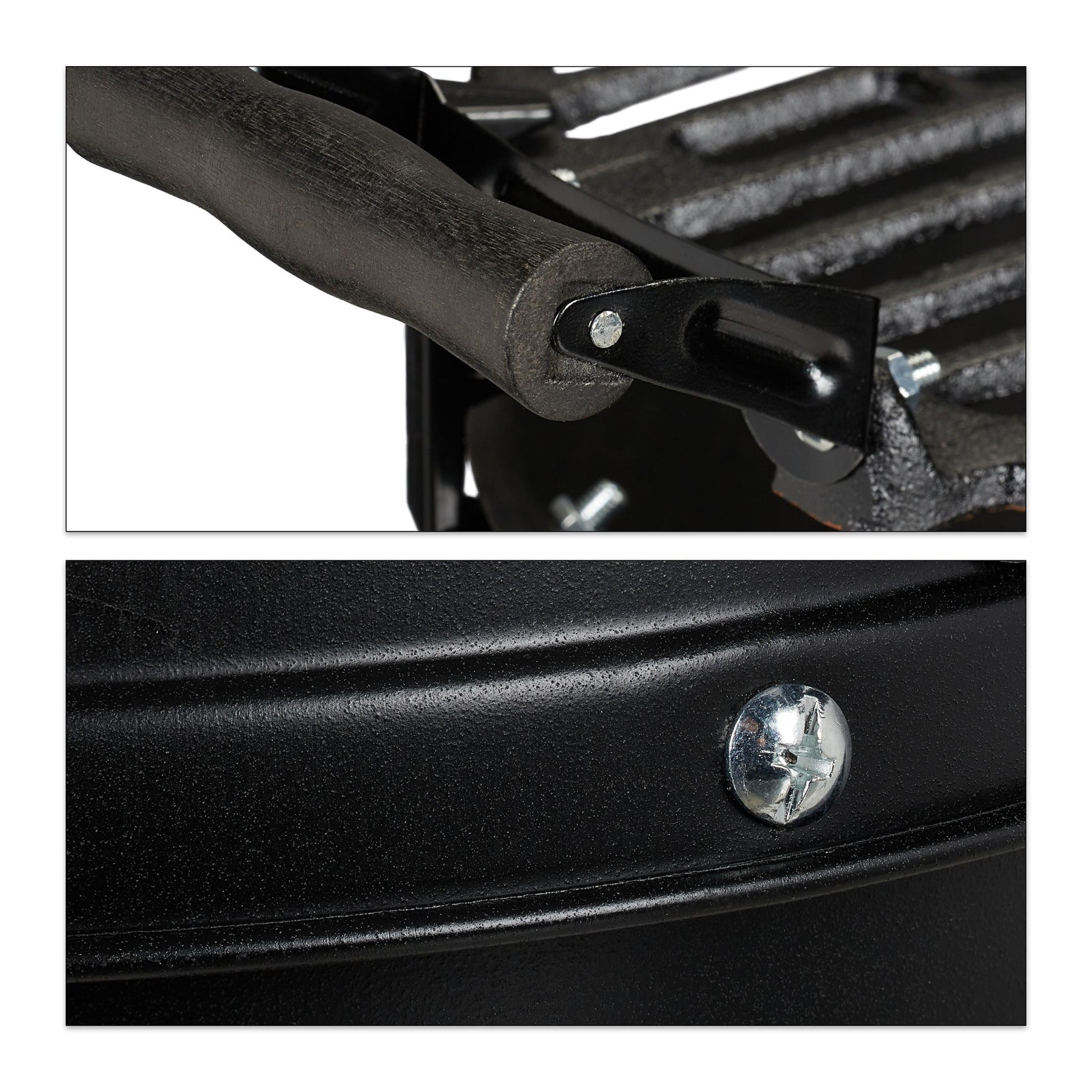 Grillfass Gusseisen Schwarz von Relaxdays