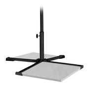 Platten Sonnenschirmständer schwarz Schwarz von Relaxdays