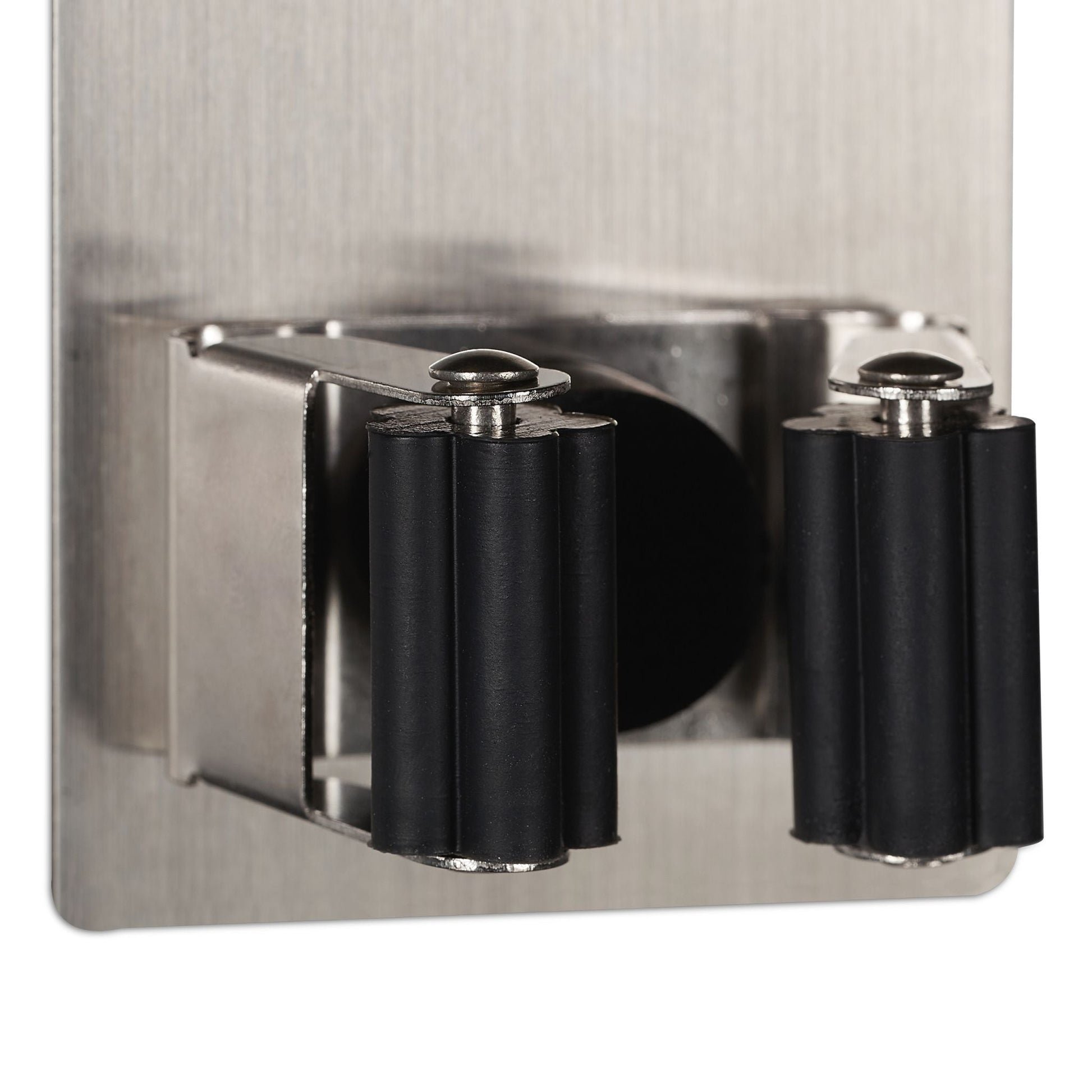 Gerätehalter 2er-Set Schwarz-Silber von Relaxdays