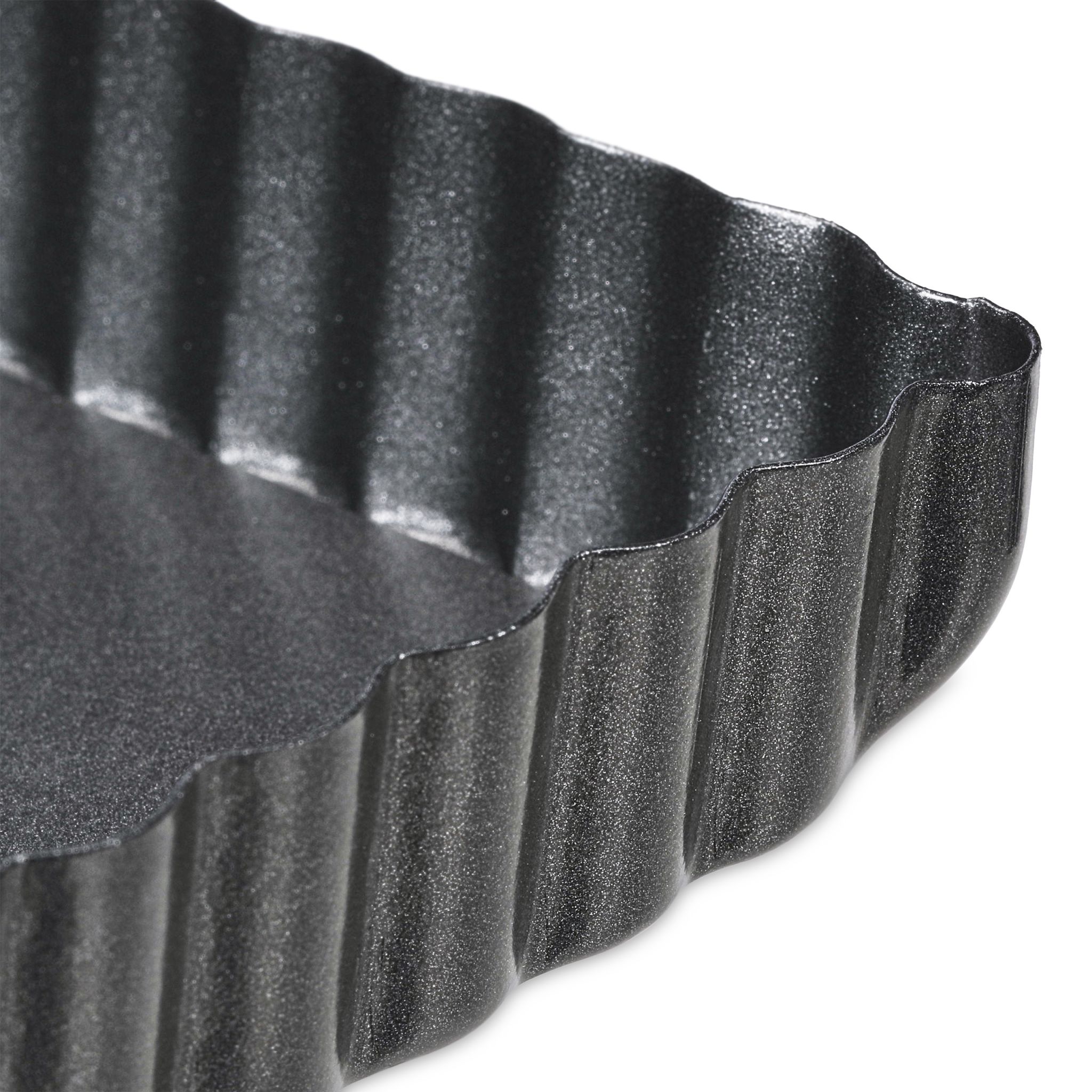Tarteform mit Hebeboden 2er-Set Anthrazit von Relaxdays